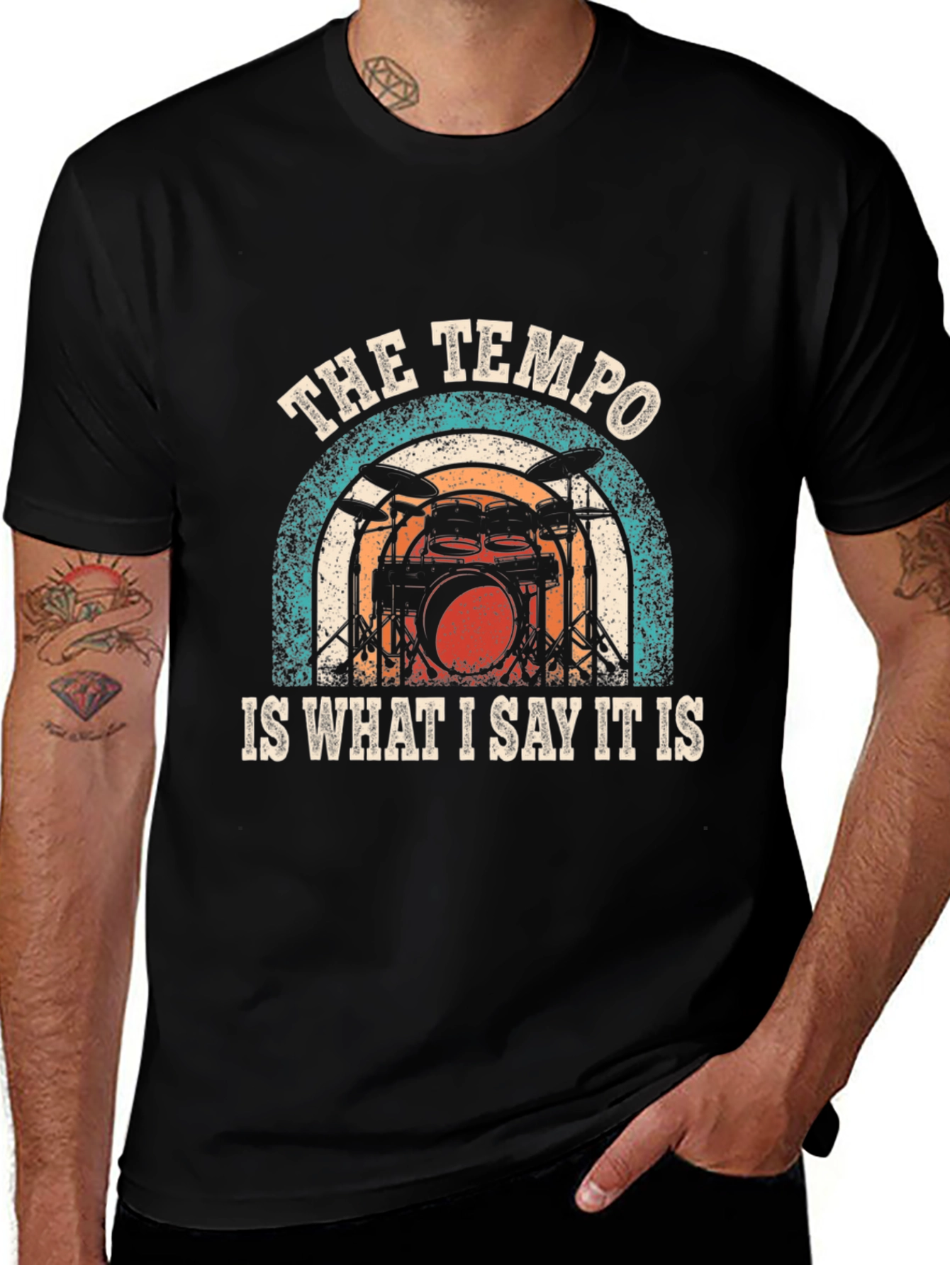 The Tempo Drummer T-Shirt - Music Lover Tee
