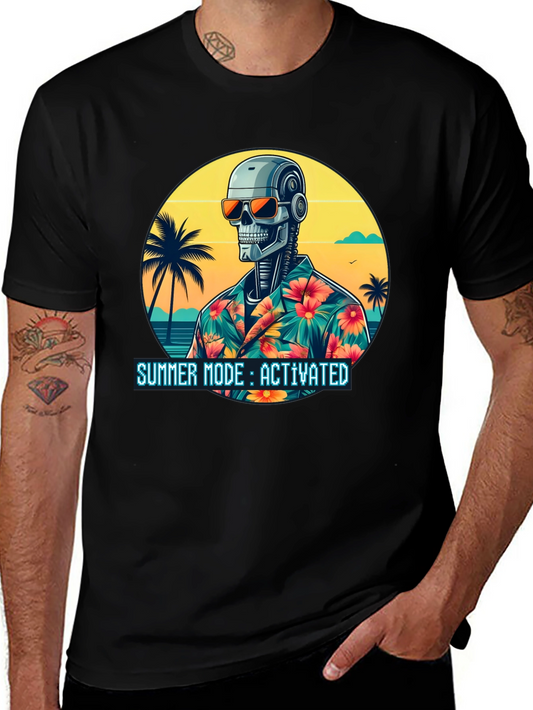 Summer Robot T-Shirt - Summer Mode Activated
