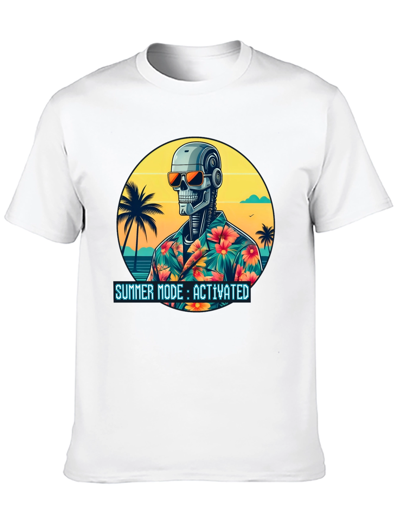 Summer Robot T-Shirt - Summer Mode Activated