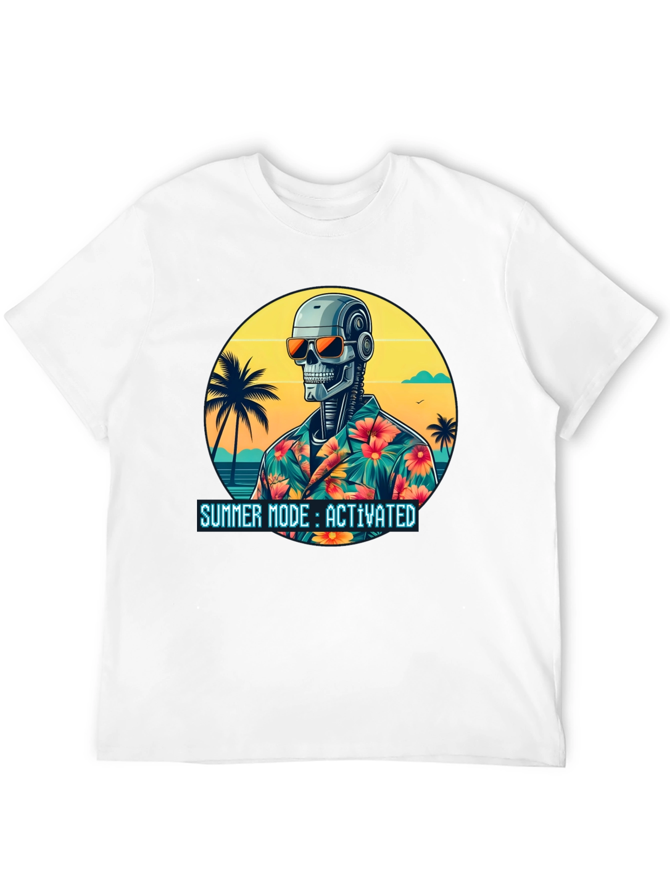 Summer Robot T-Shirt - Summer Mode Activated