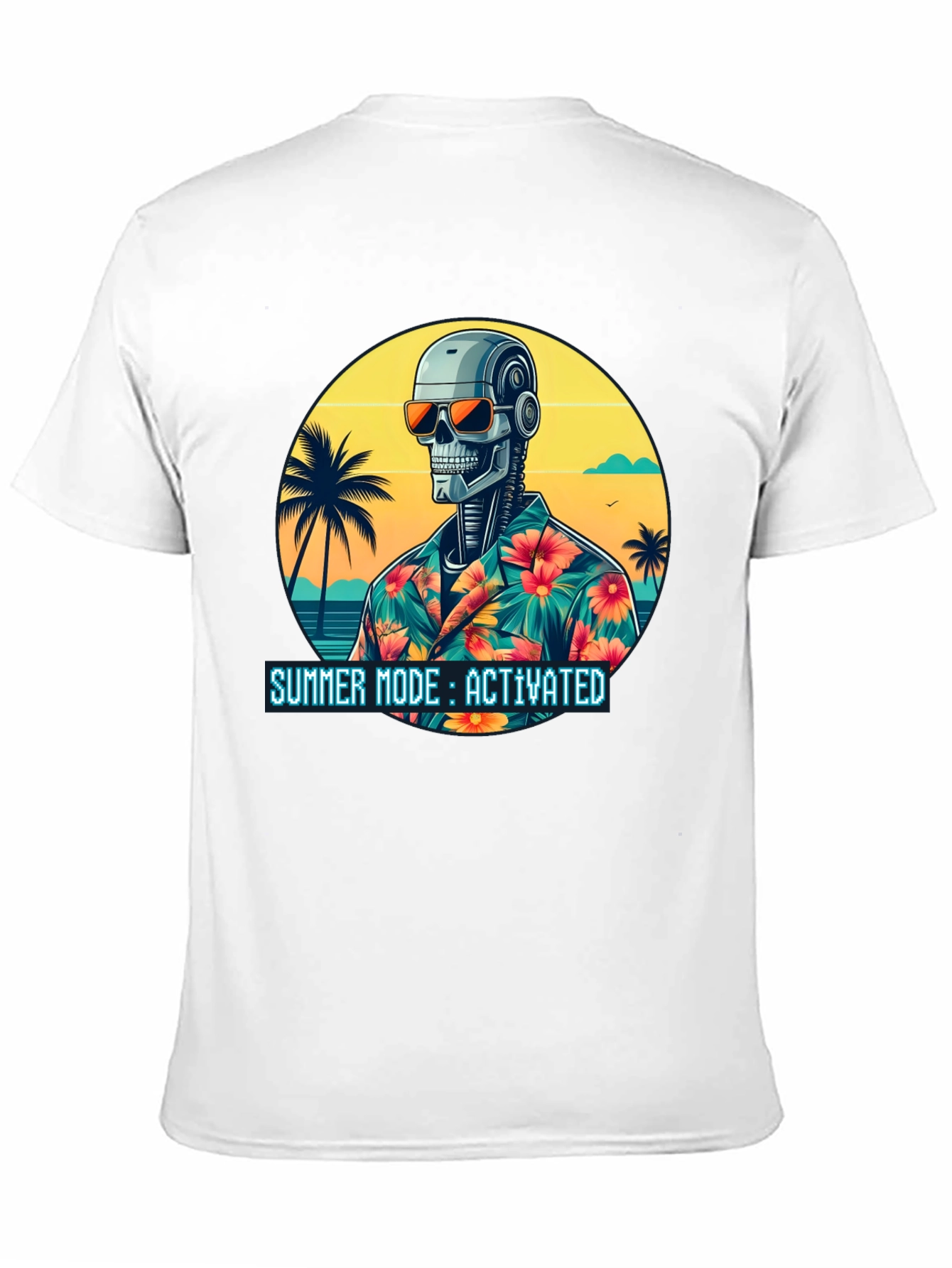 Summer Robot T-Shirt - Summer Mode Activated