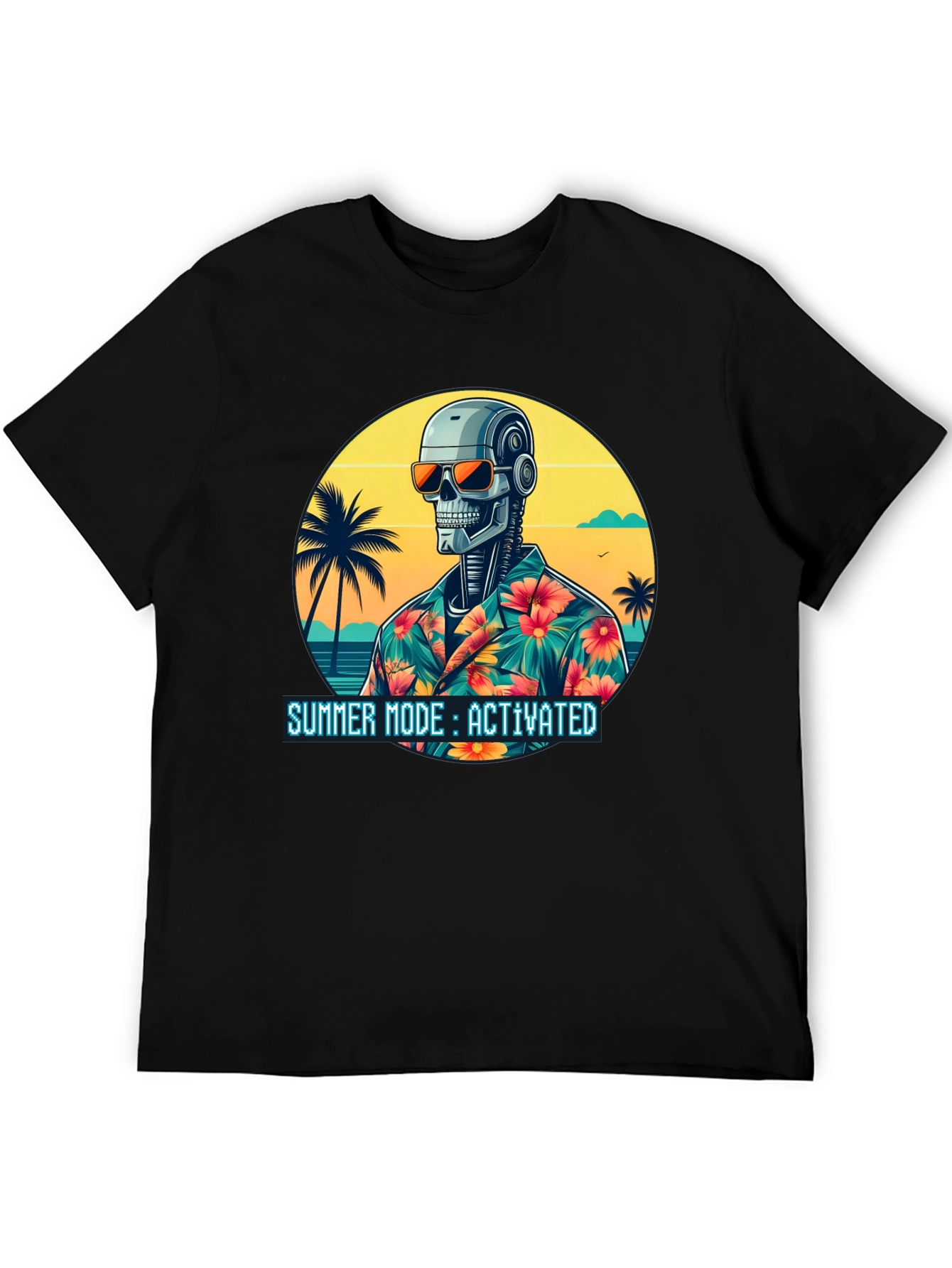 Summer Robot T-Shirt - Summer Mode Activated