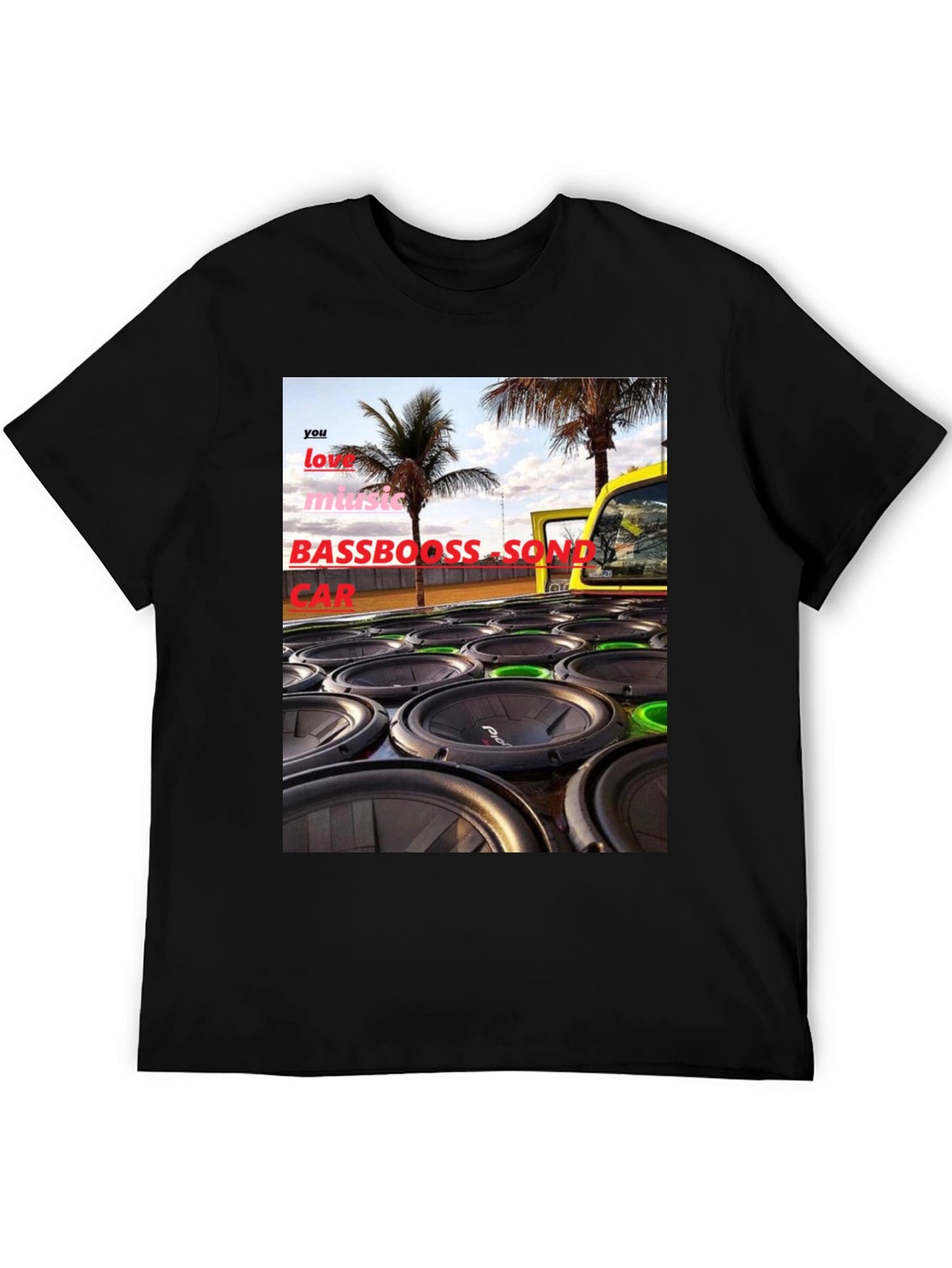 Bass Boost Sound Car T-Shirt