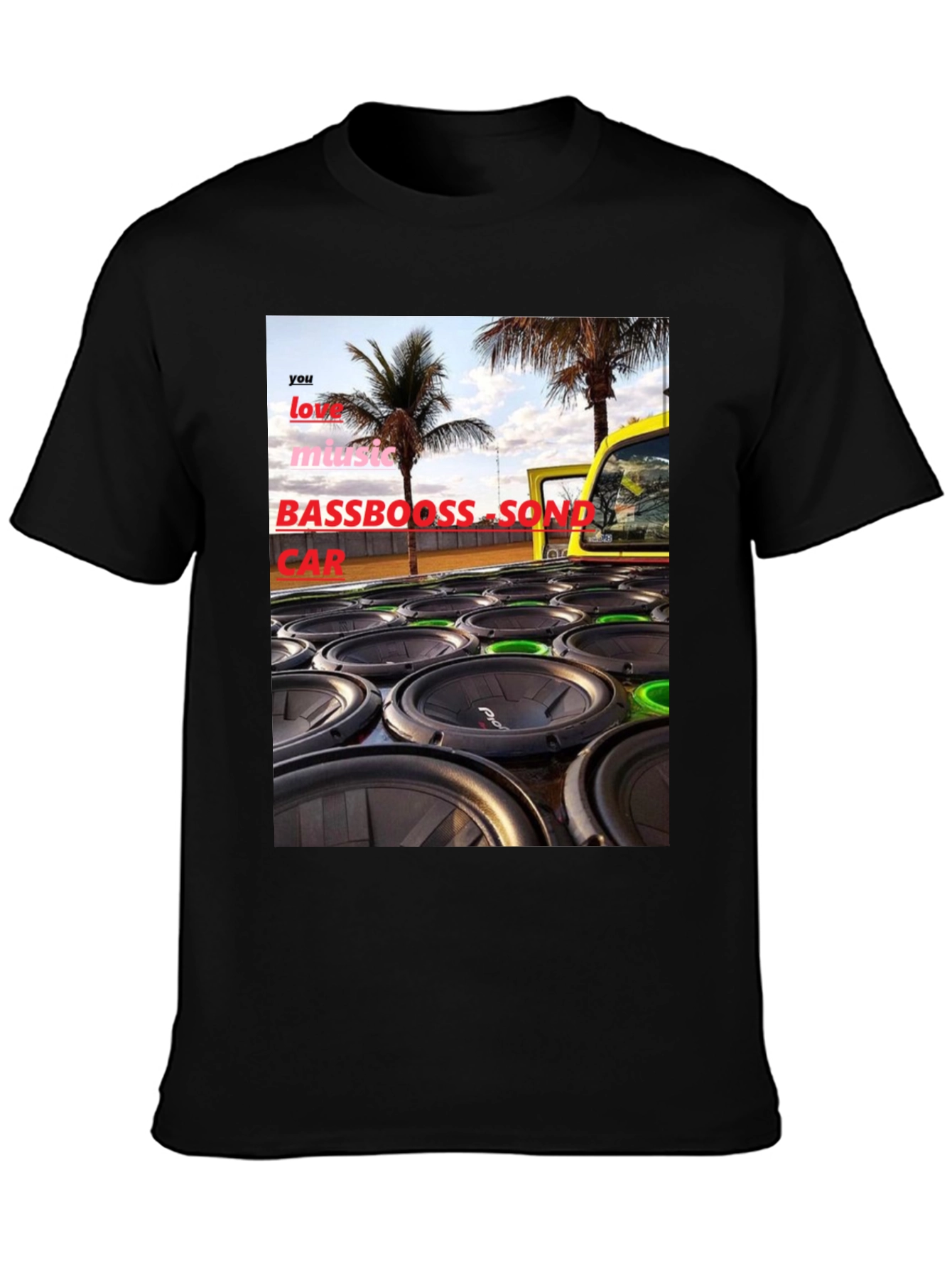 Bass Boost Sound Car T-Shirt
