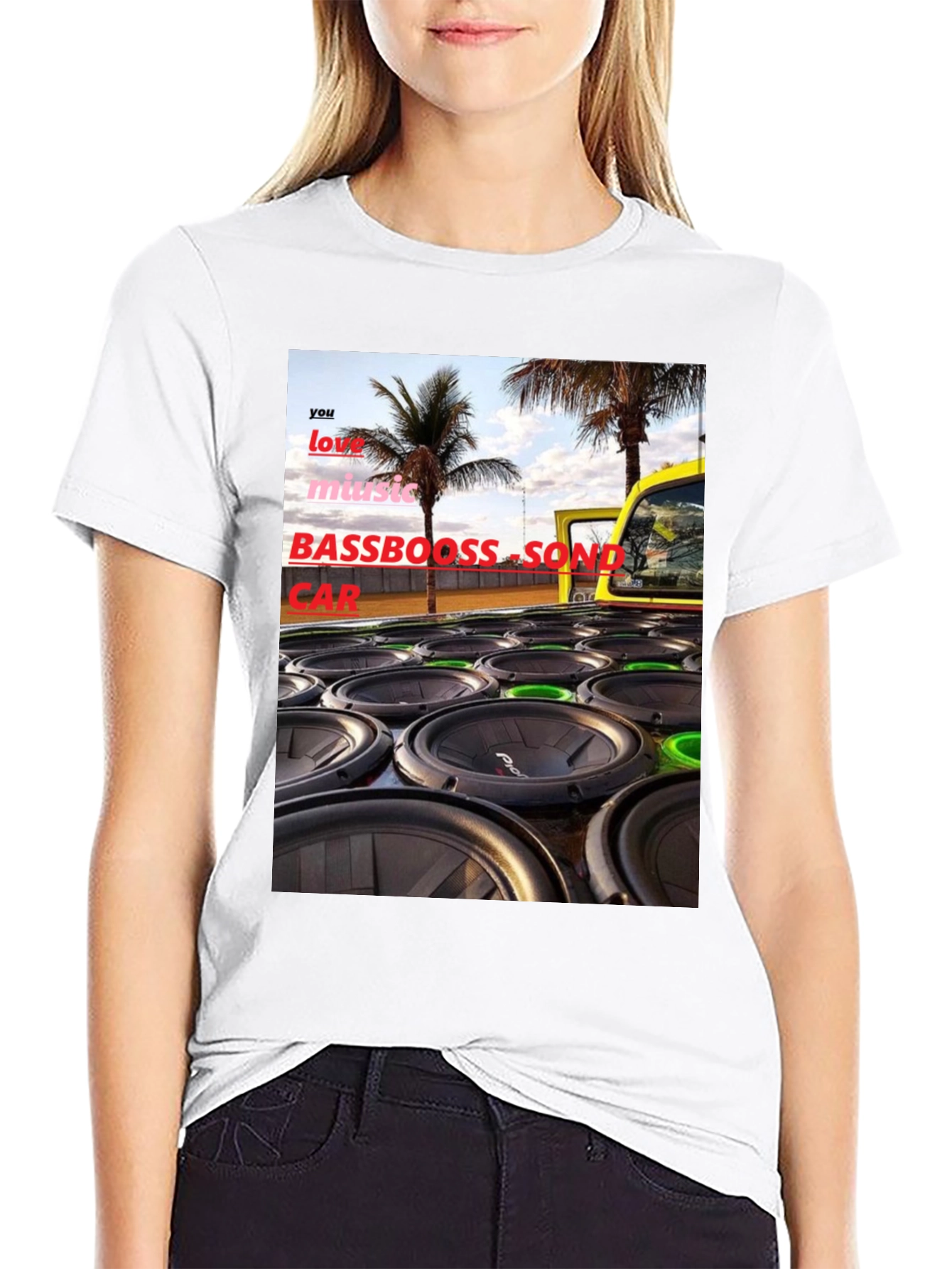 Bass Boost Sound Car T-Shirt