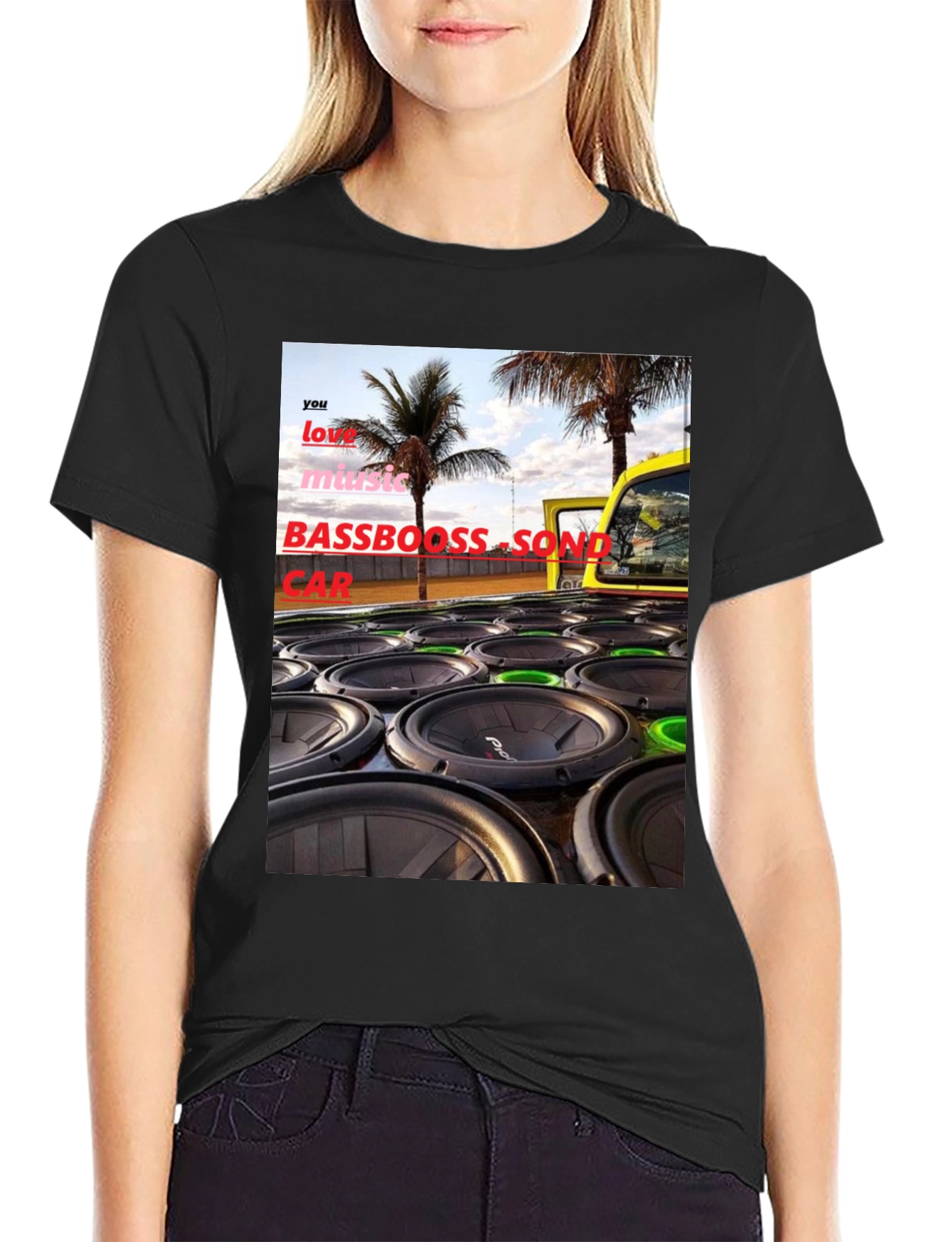 Bass Boost Sound Car T-Shirt