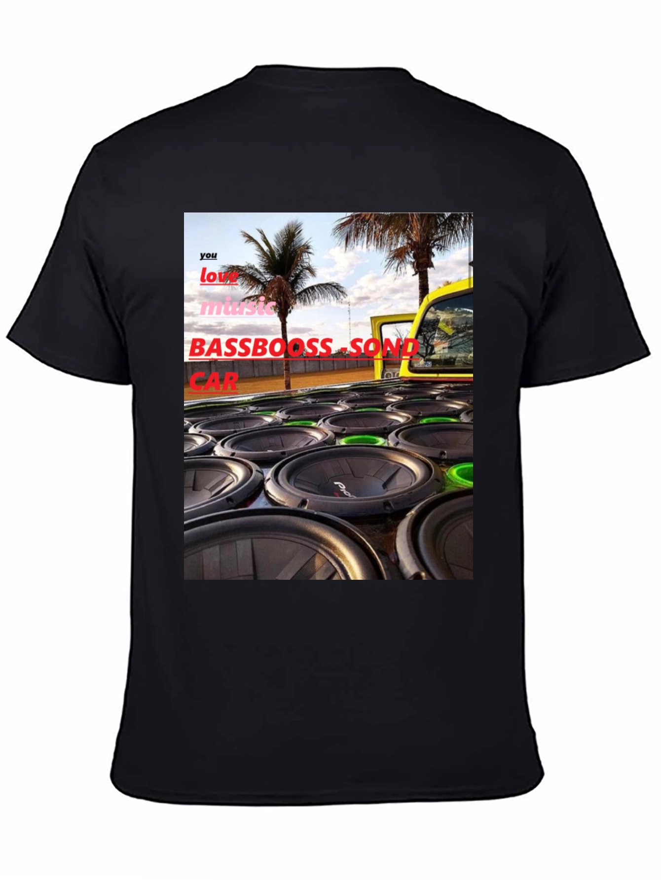 Bass Boost Sound Car T-Shirt