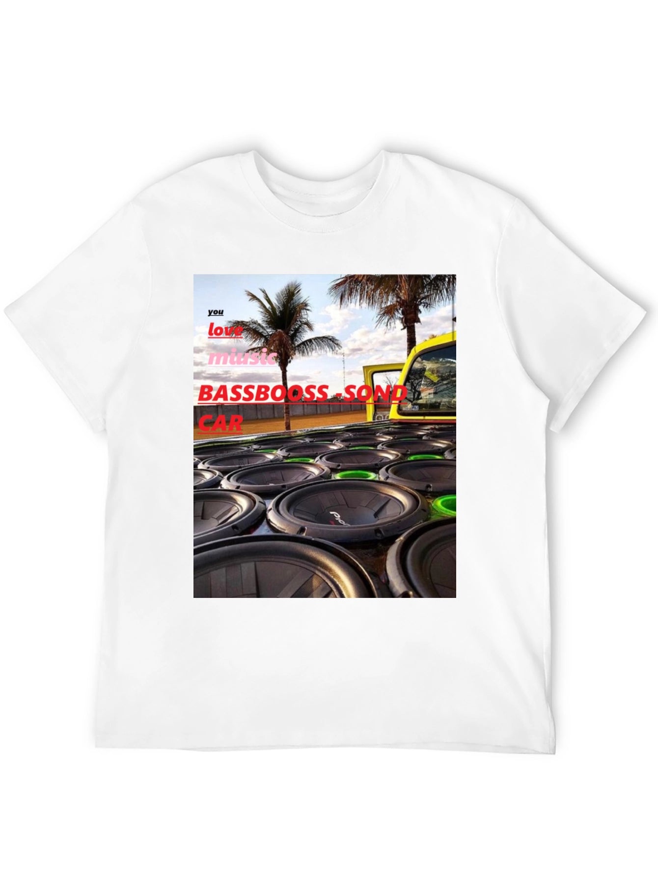 Bass Boost Sound Car T-Shirt