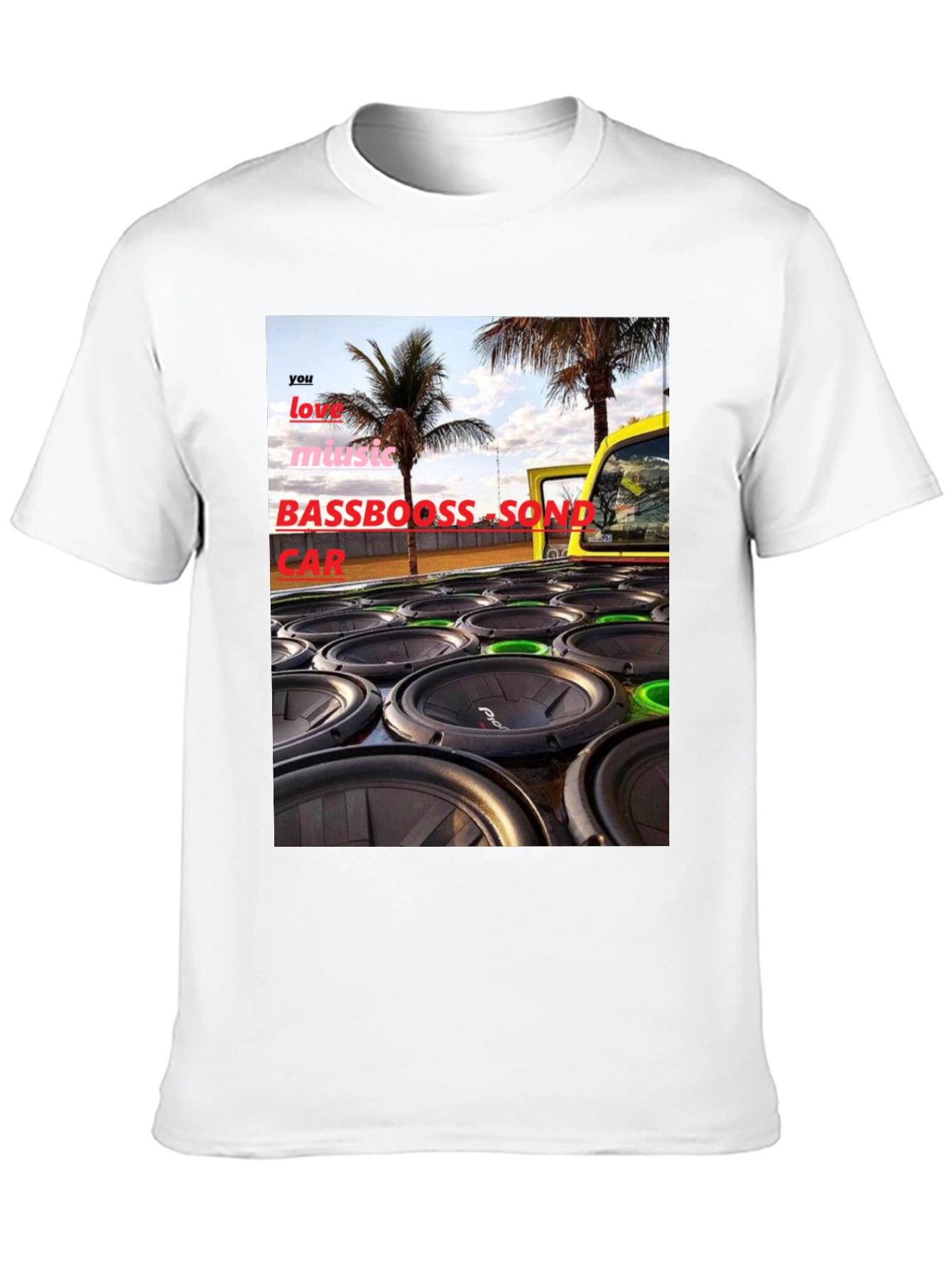 Bass Boost Sound Car T-Shirt