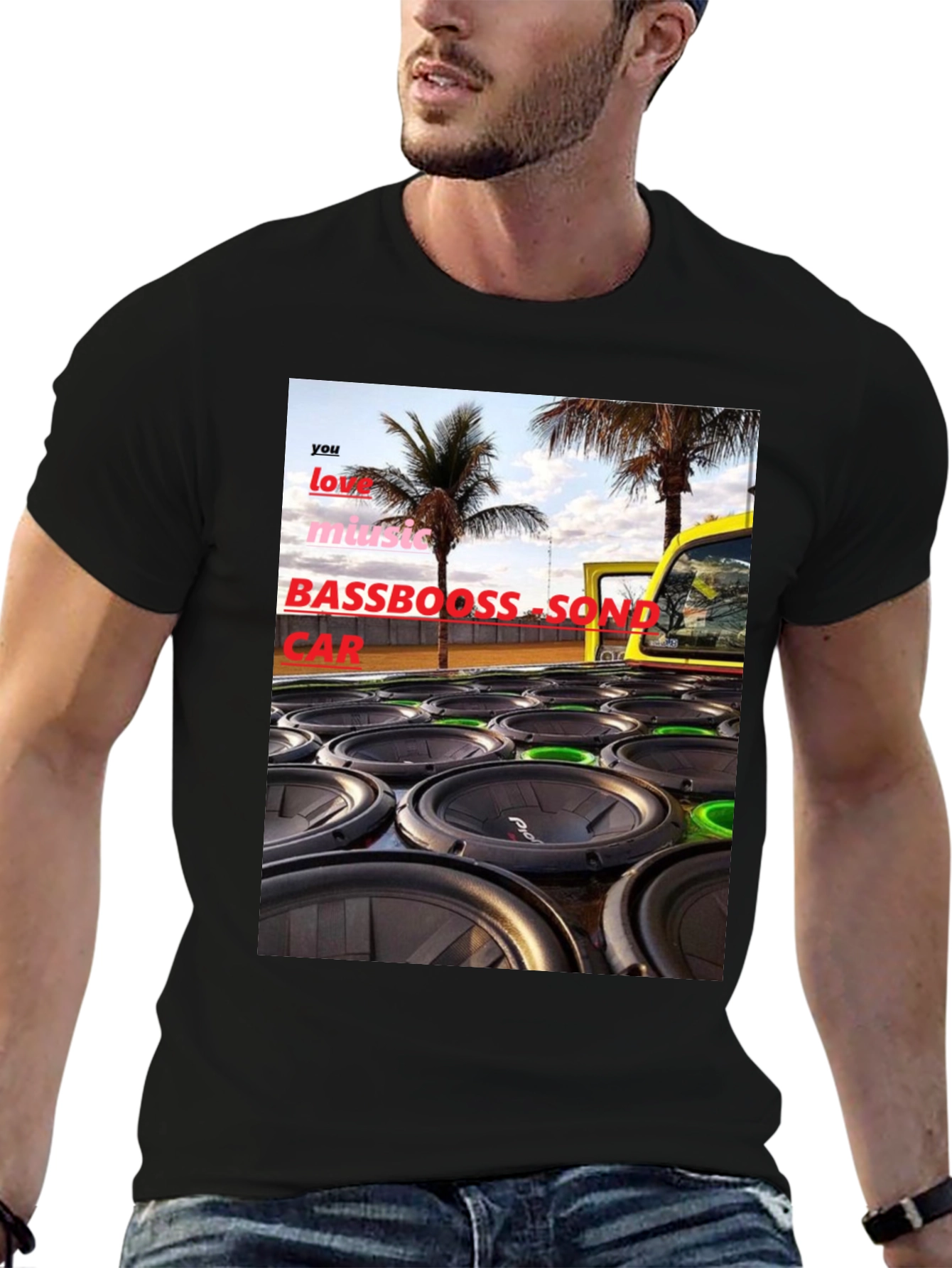 Bass Boost Sound Car T-Shirt