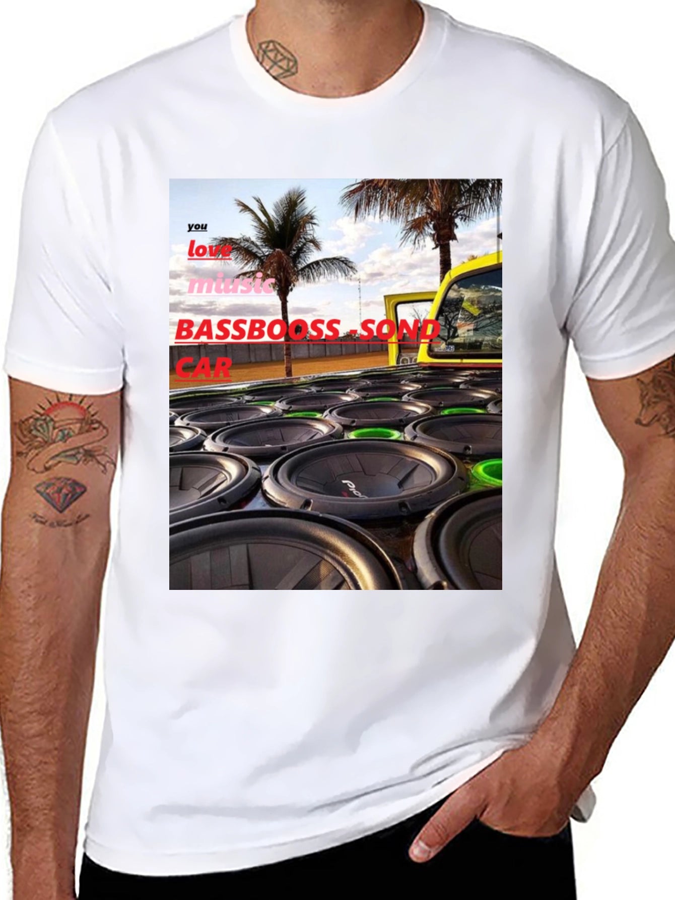 Bass Boost Sound Car T-Shirt