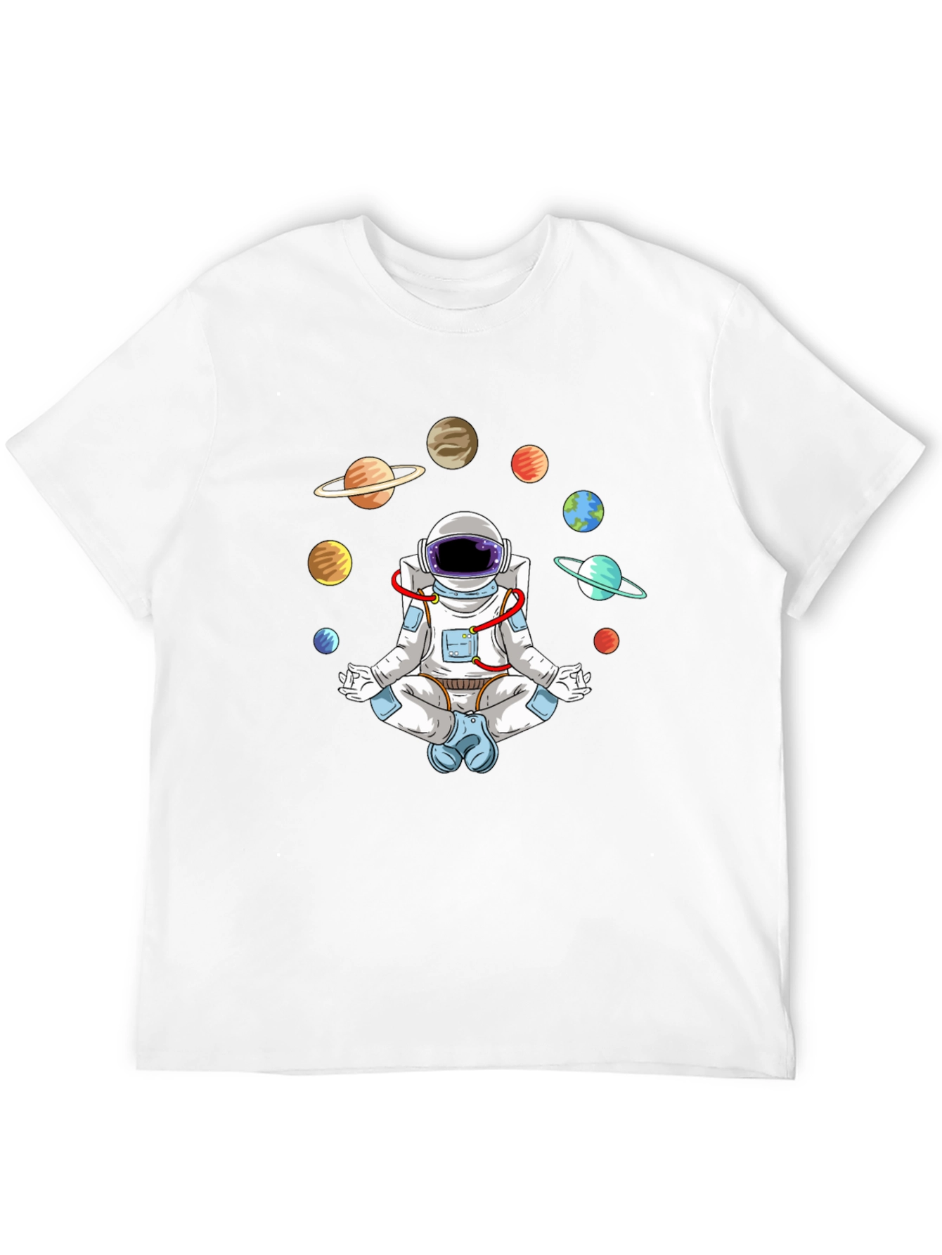 Astronaut Meditating in Space T-Shirt