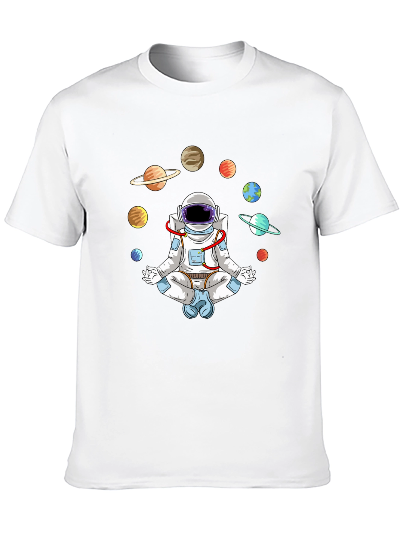 Astronaut Meditating in Space T-Shirt