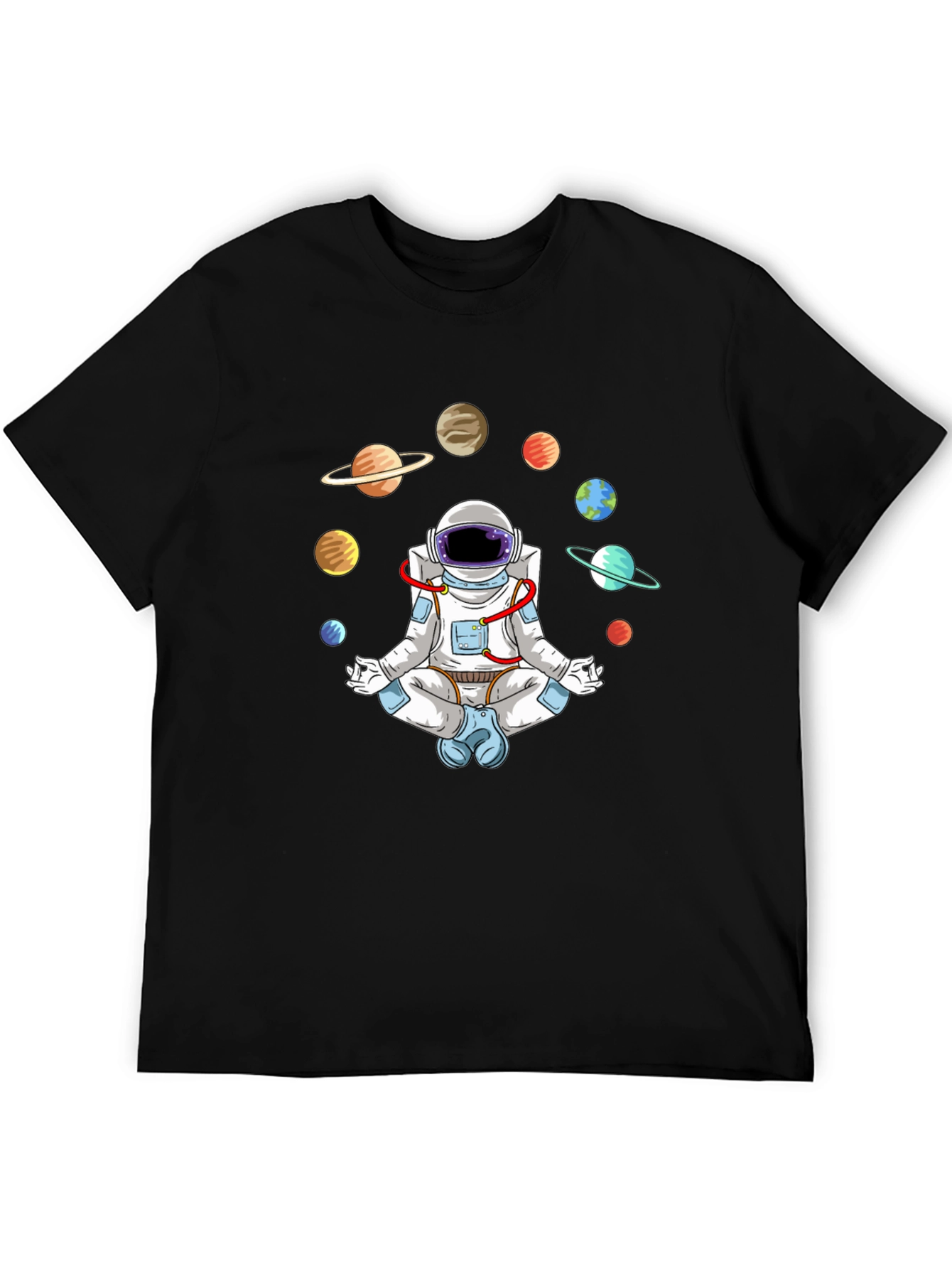 Astronaut Meditating in Space T-Shirt