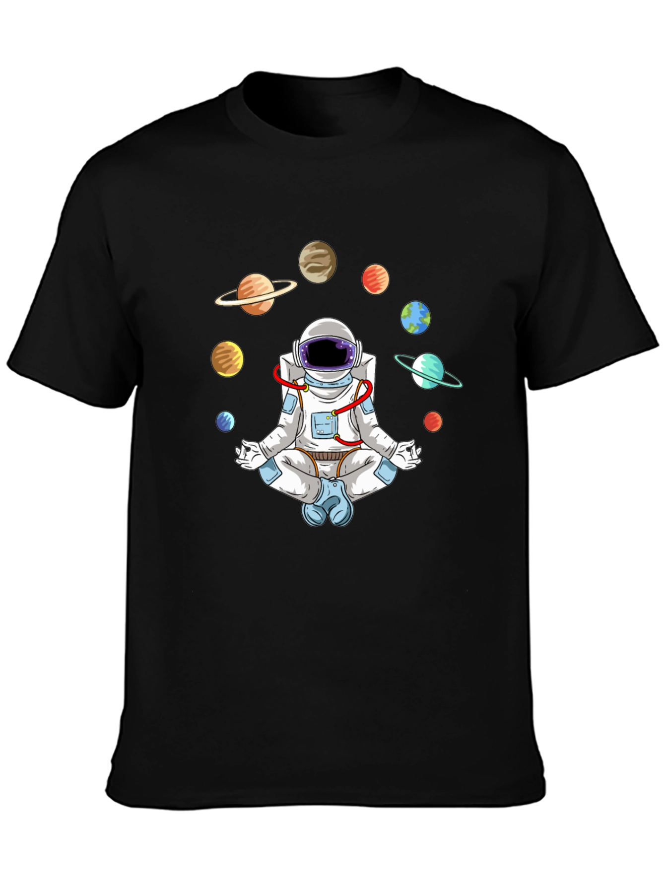 Astronaut Meditating in Space T-Shirt