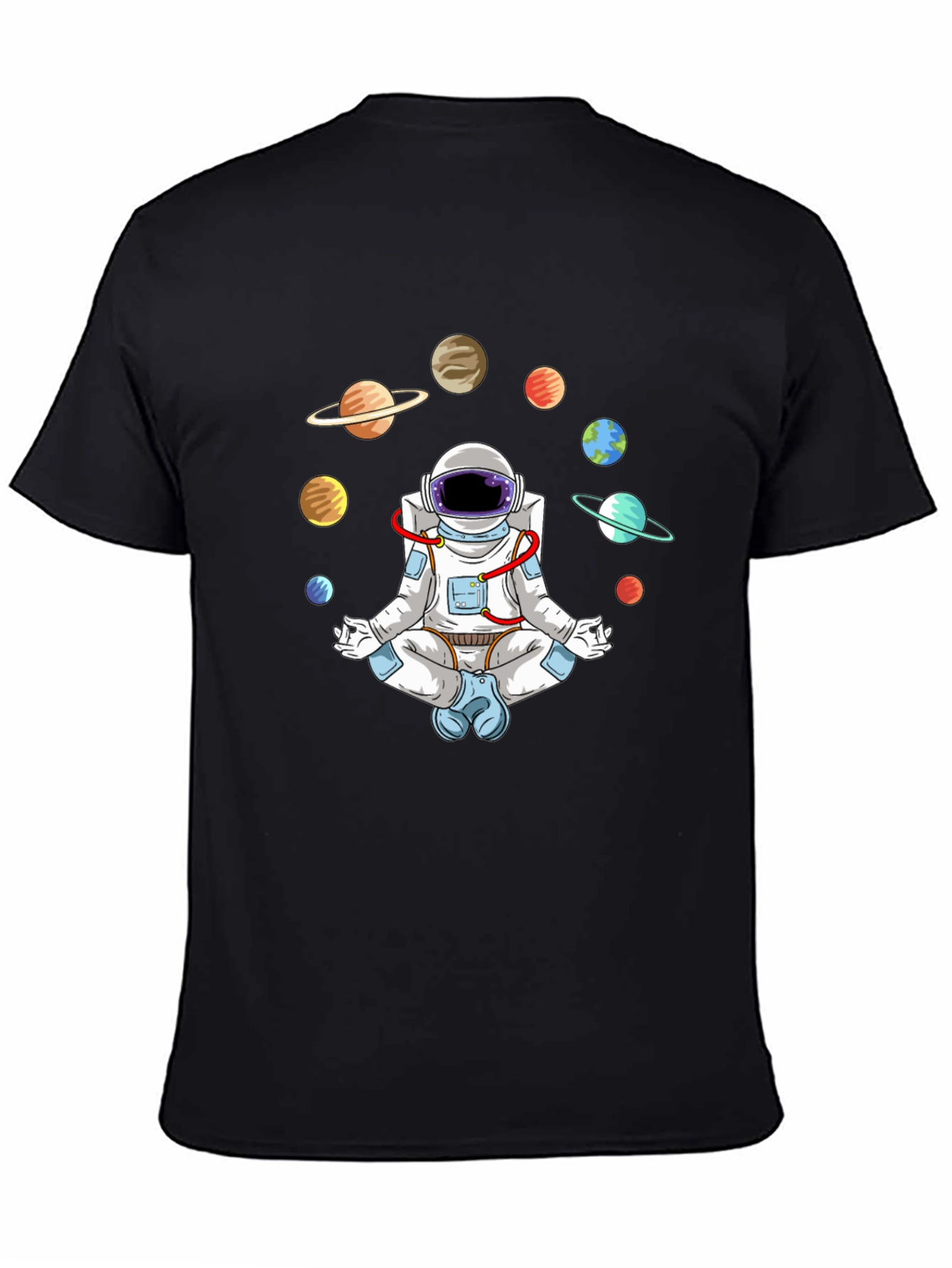 Astronaut Meditating in Space T-Shirt