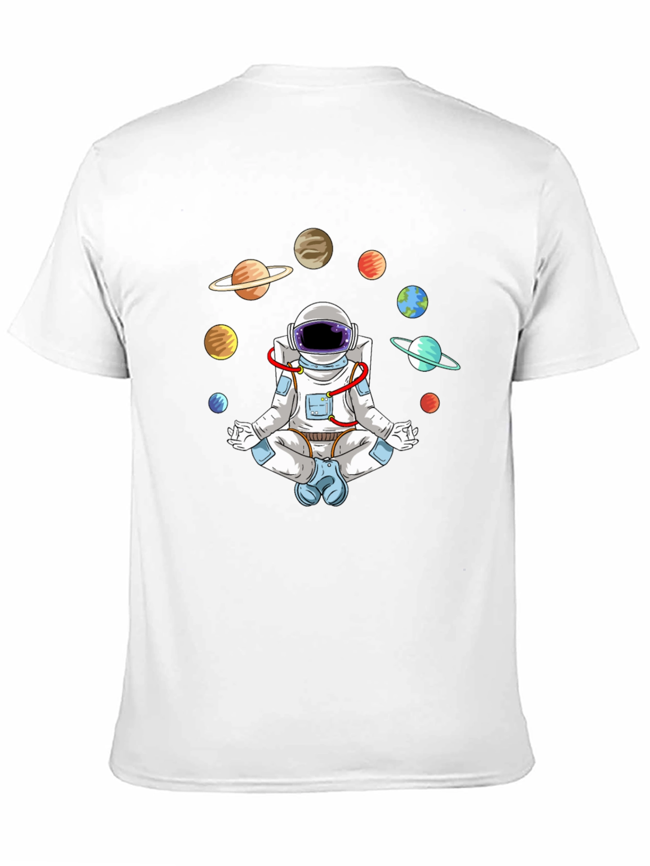 Astronaut Meditating in Space T-Shirt