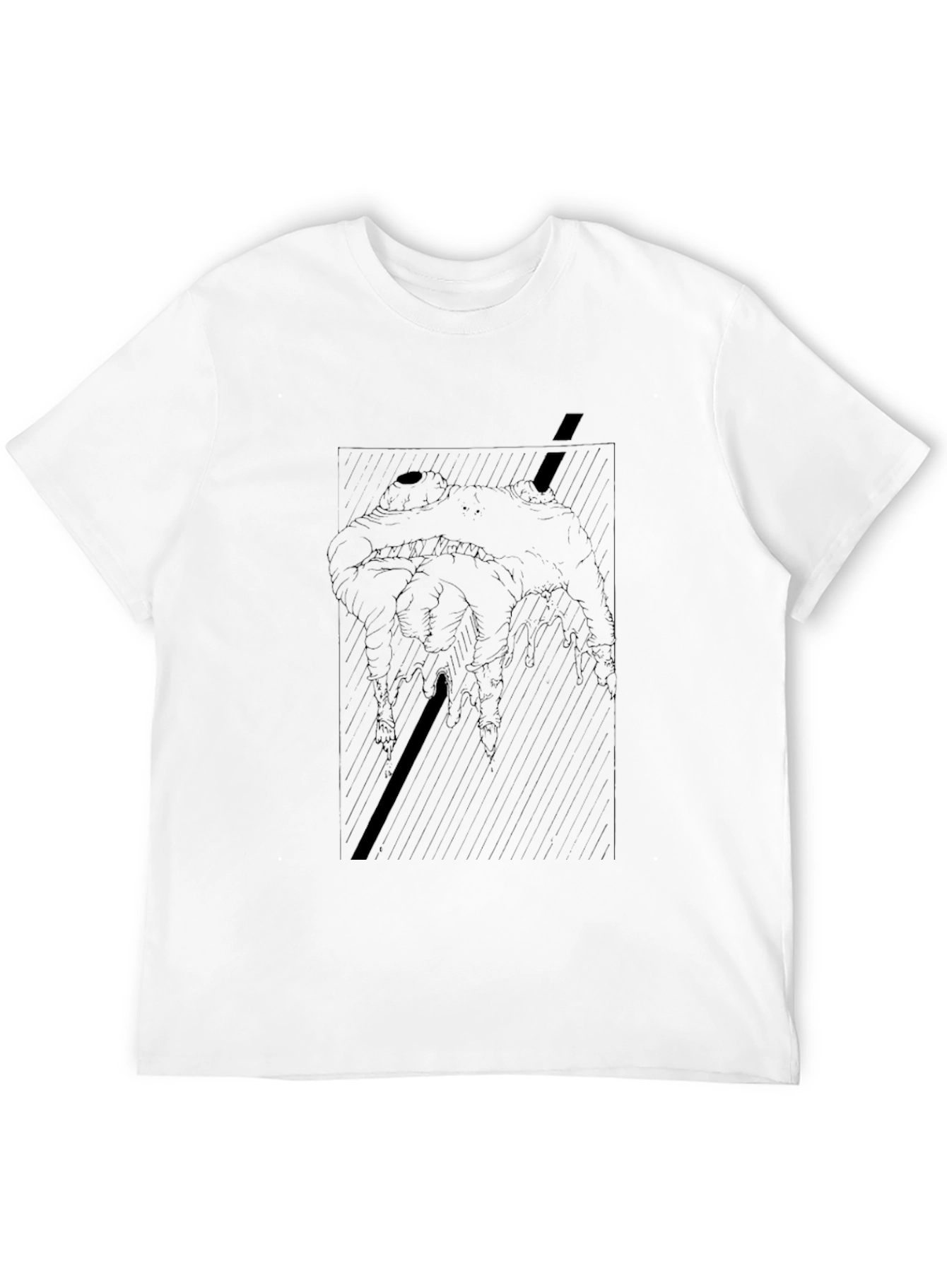 Abstract Graphic Print Black T-Shirt