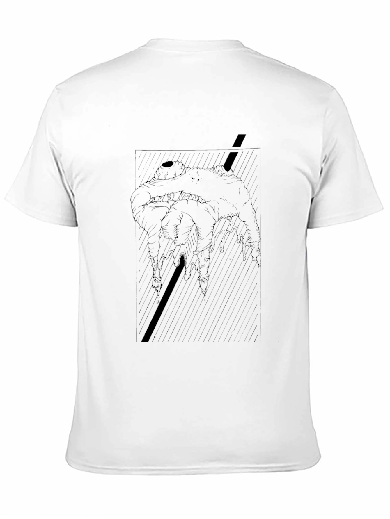 Abstract Graphic Print Black T-Shirt