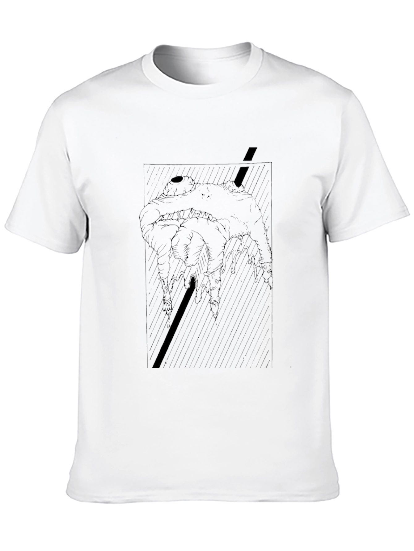 Abstract Graphic Print Black T-Shirt