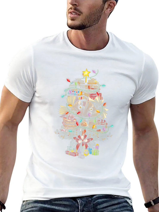 Book Christmas Tree T-Shirt