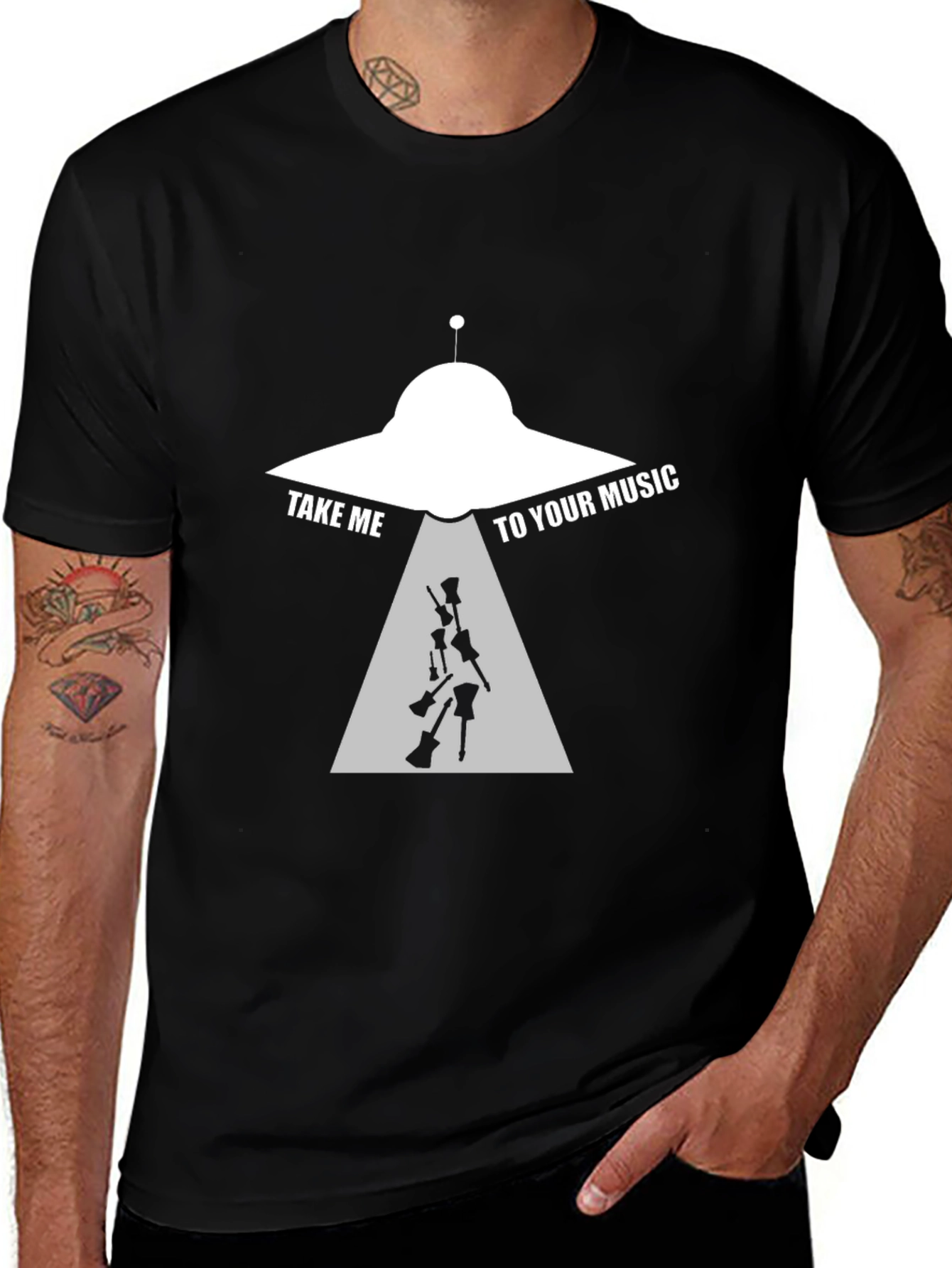 Take Me To Your Music UFO Graphic Tee