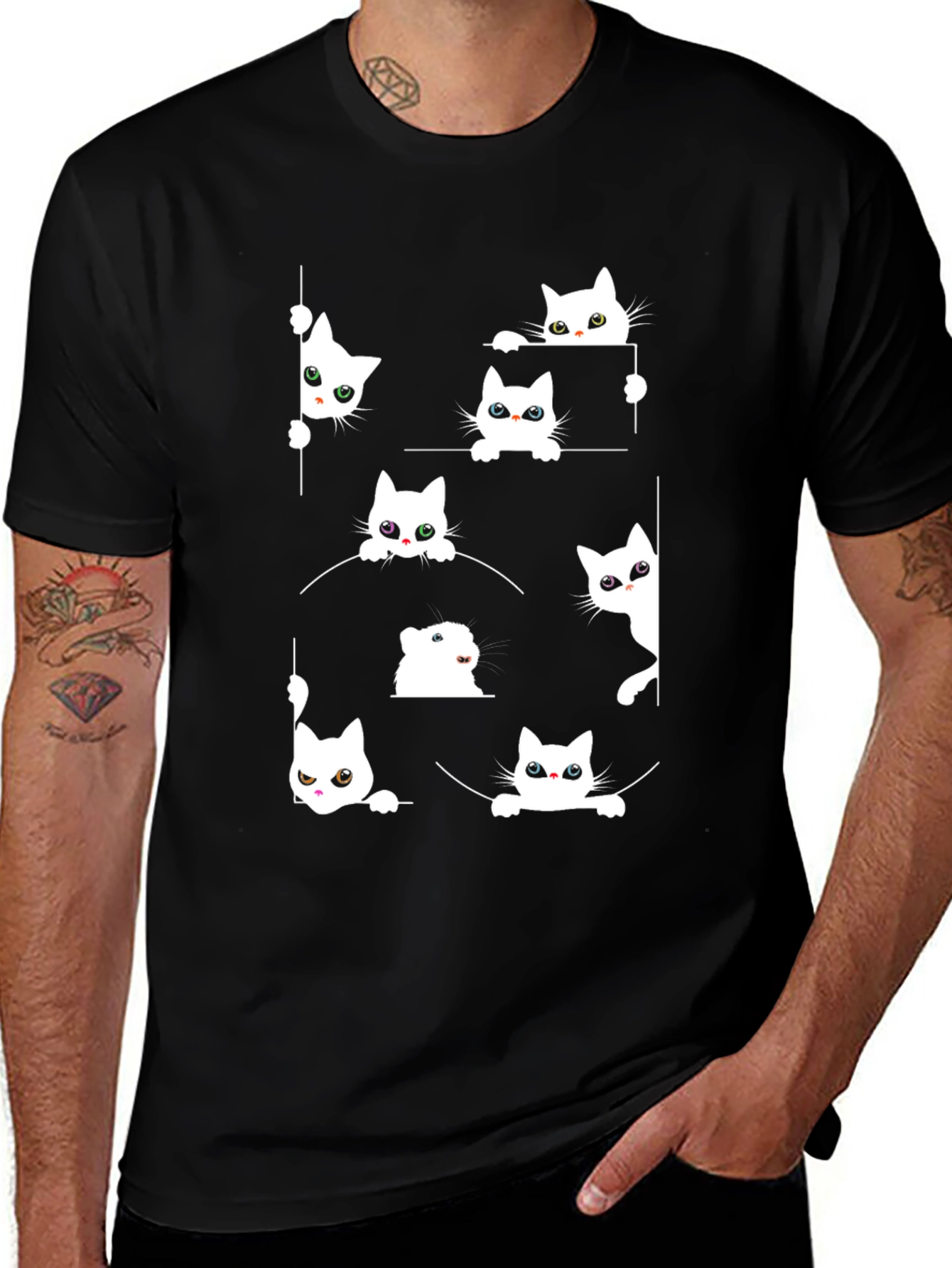 Cat Peek-a-Boo T-Shirt
