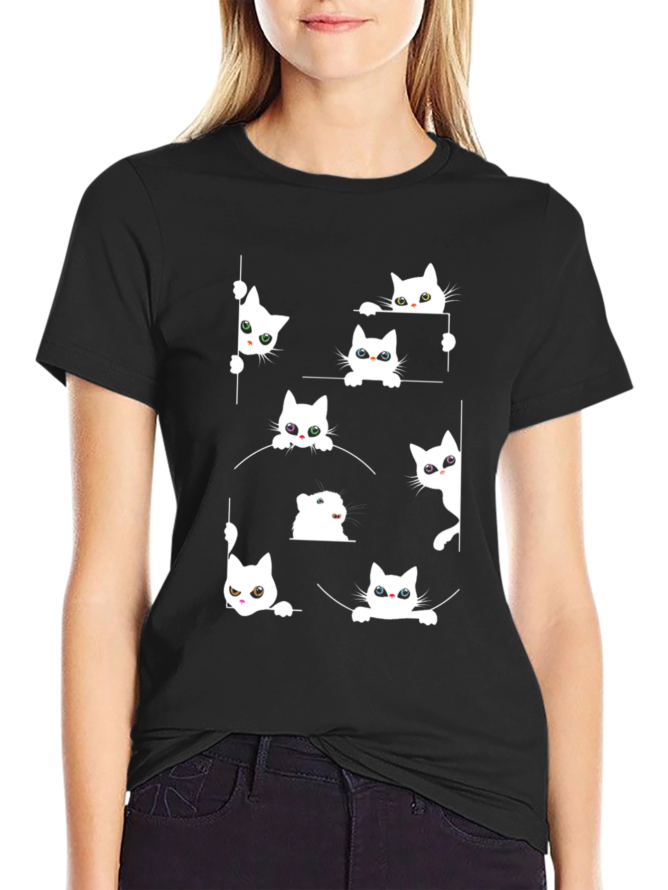 Cat Peek-a-Boo T-Shirt