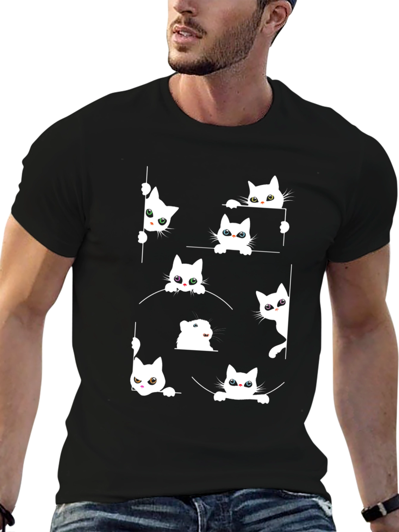 Cat Peek-a-Boo T-Shirt