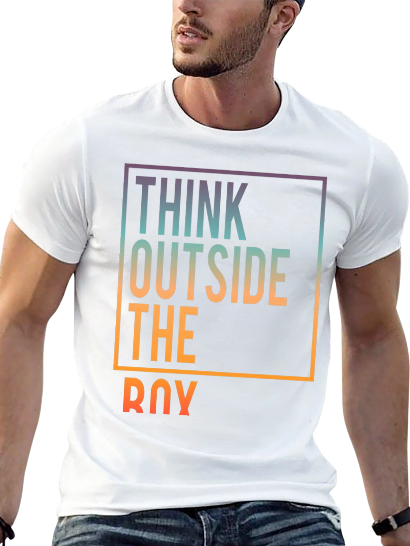 Think Outside the Box Graphic T-Shirt