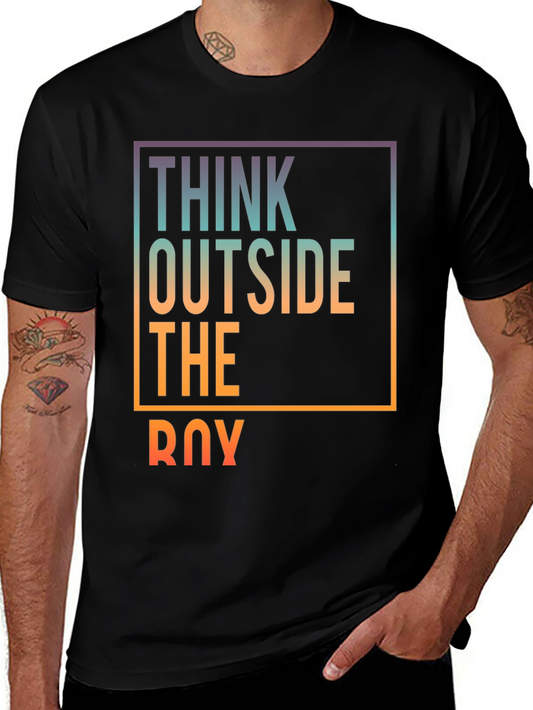 Think Outside the Box Graphic T-Shirt