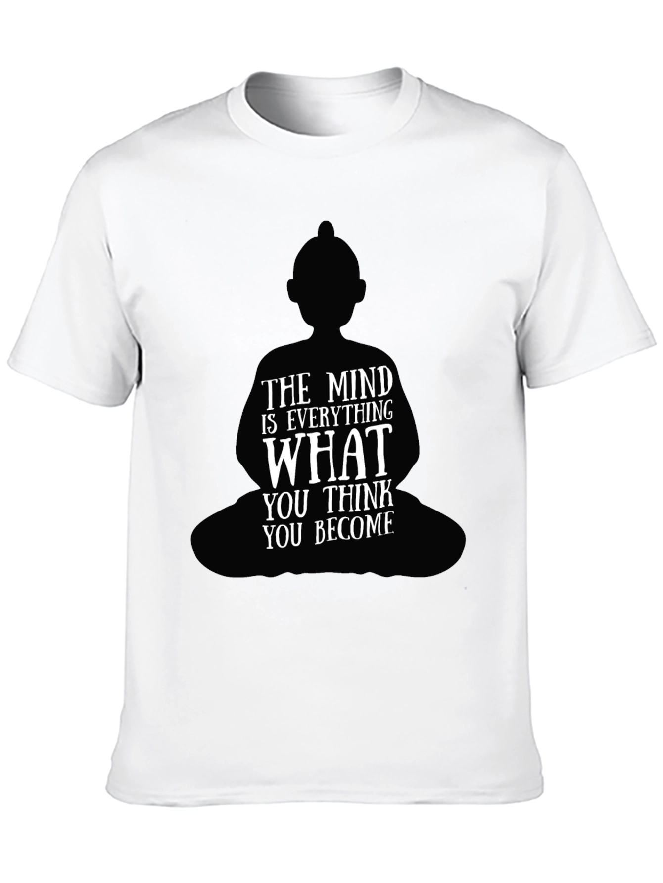 Buddha Mindset Graphic Black T-Shirt