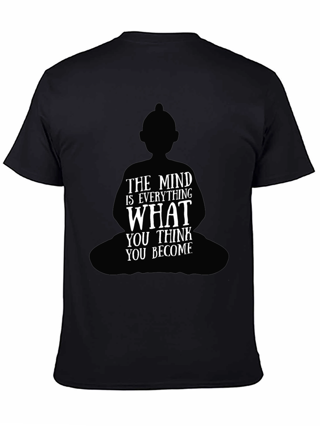 Buddha Mindset Graphic Black T-Shirt