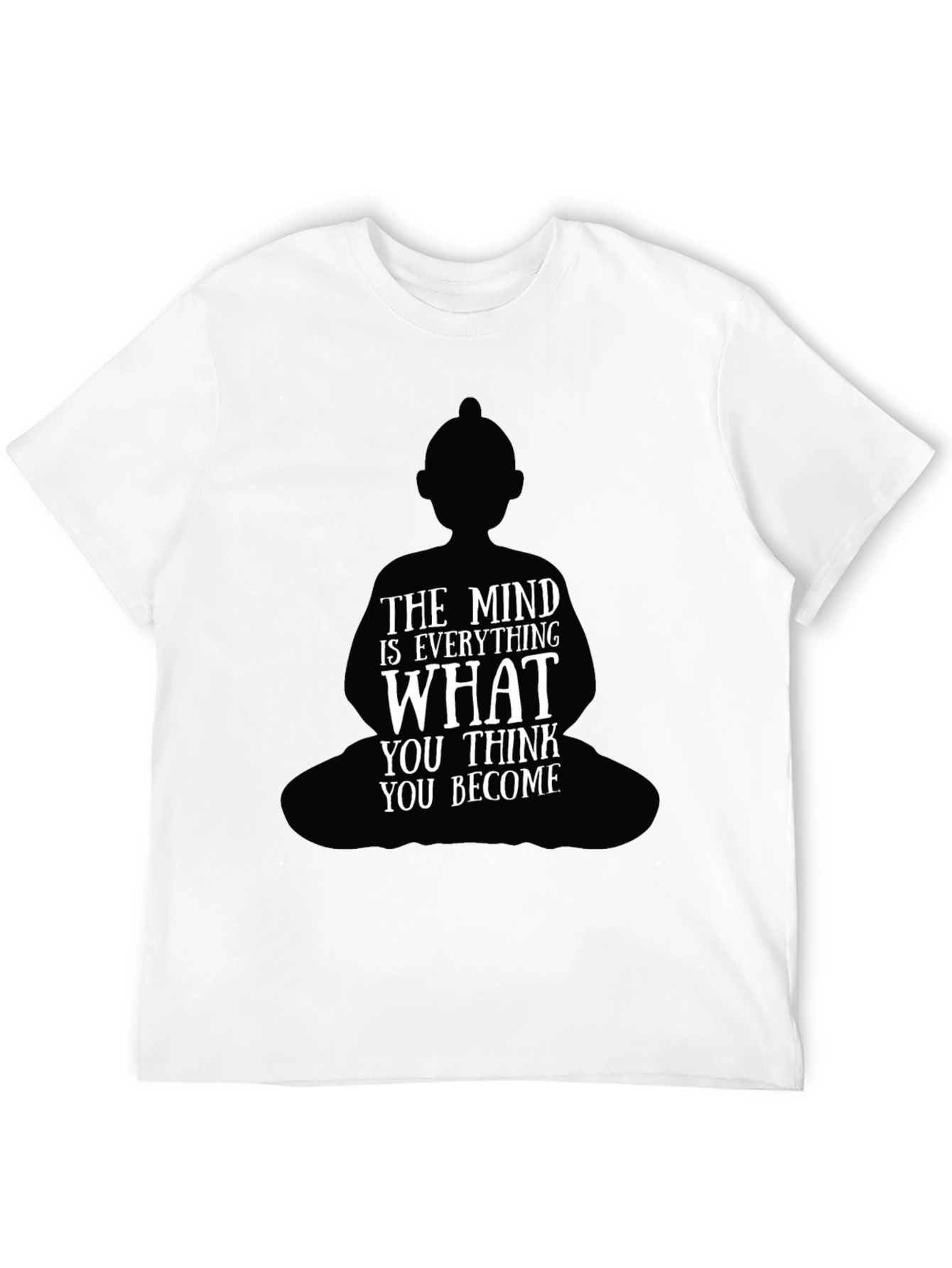 Buddha Mindset Graphic Black T-Shirt