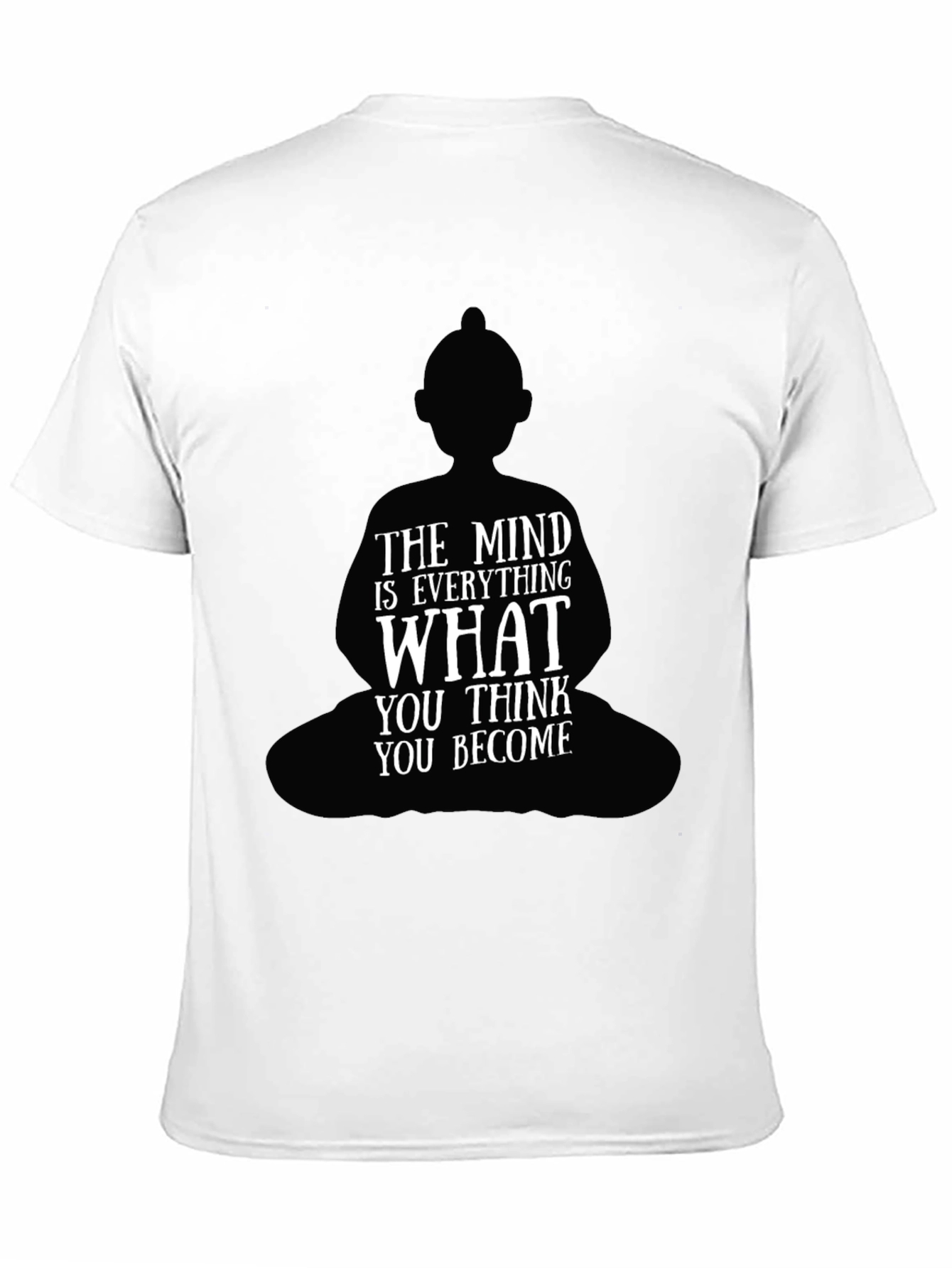 Buddha Mindset Graphic Black T-Shirt