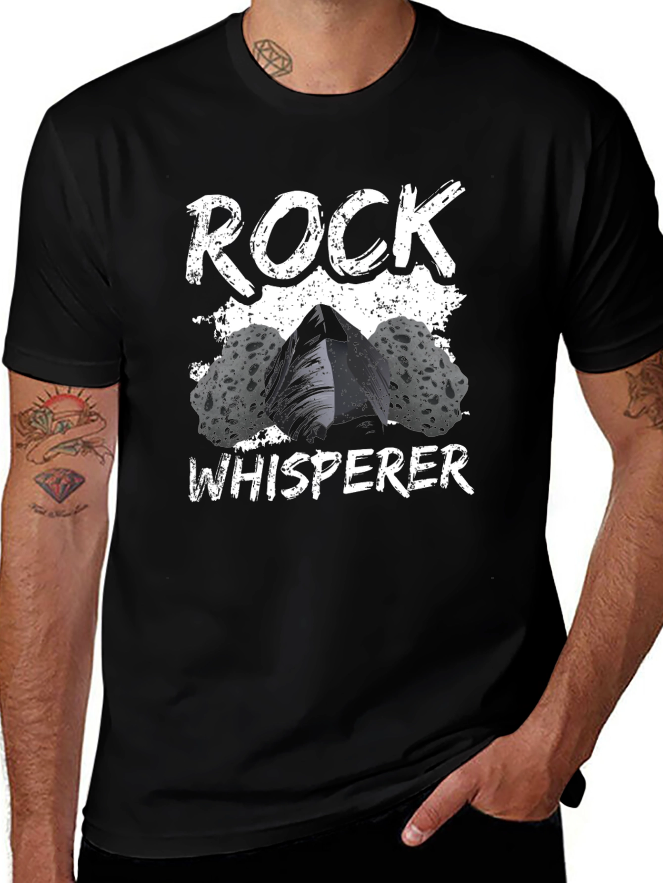 Rock Whisperer T-Shirt - Black Tee