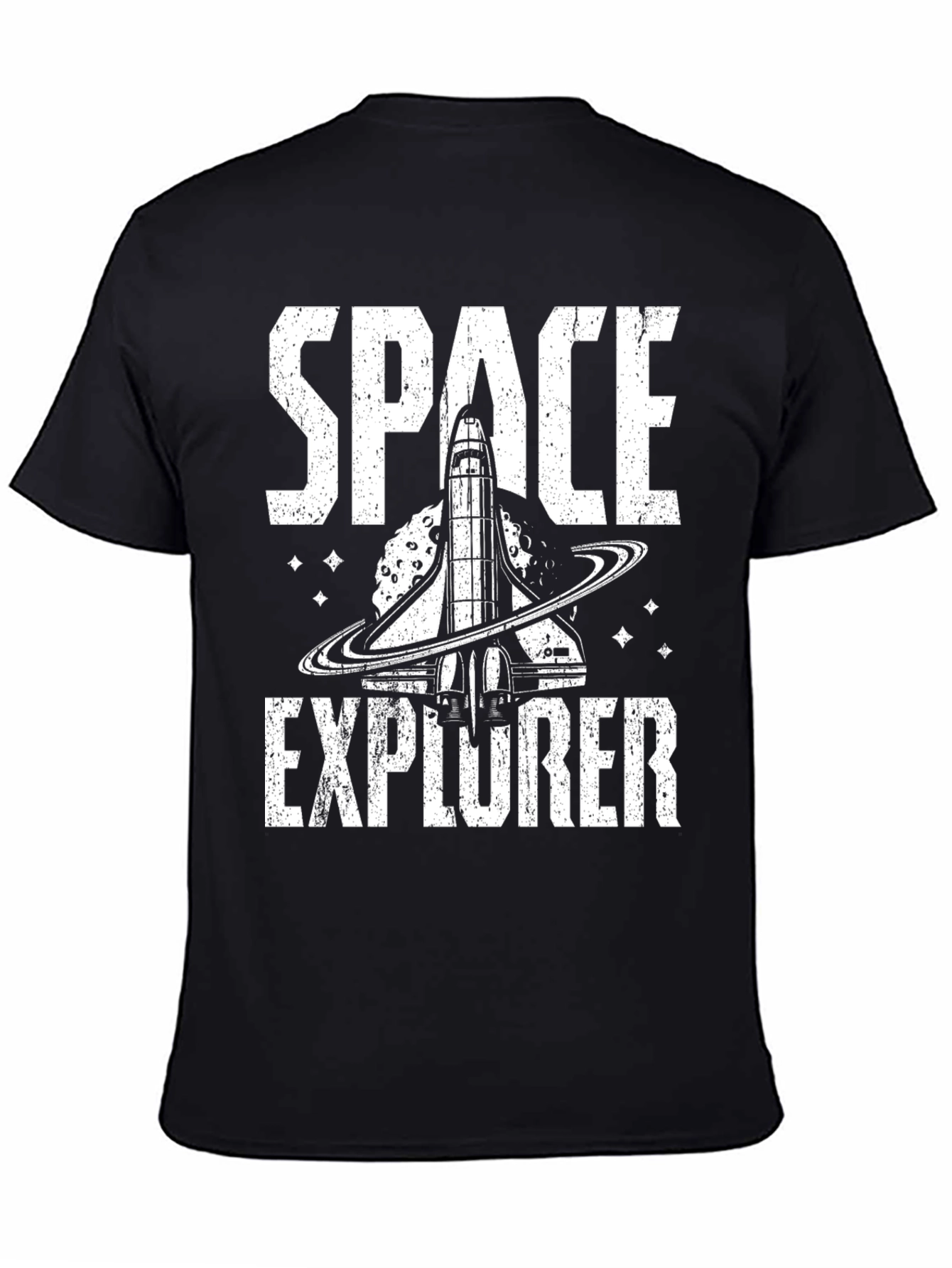Space Explorer Graphic Tee - Black