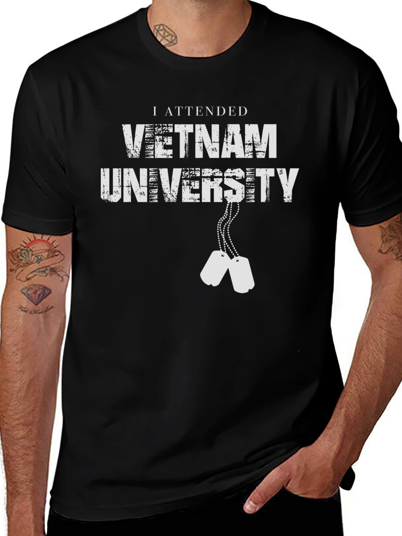 Vietnam University I Attended Black T-Shirt