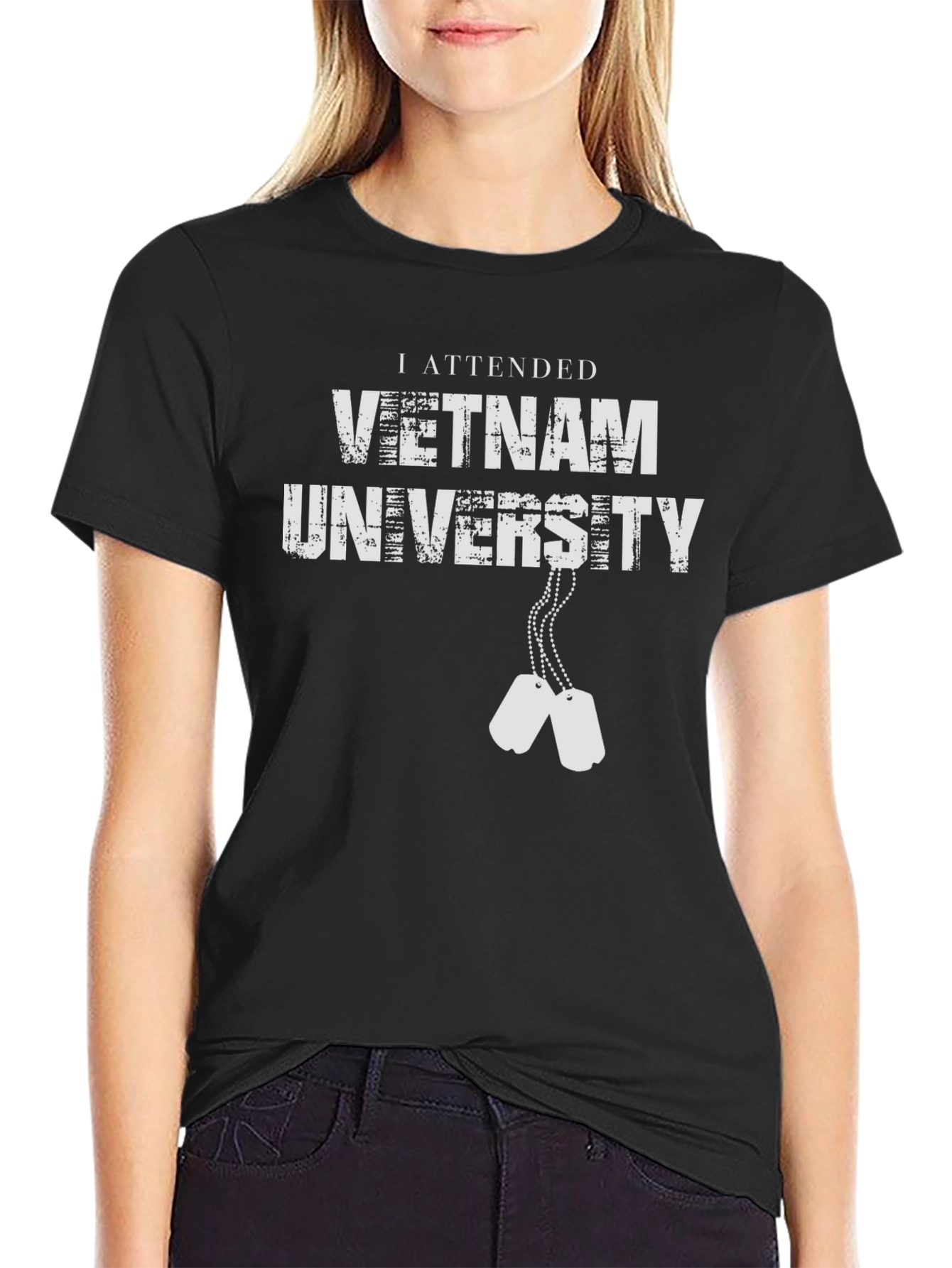Vietnam University I Attended Black T-Shirt