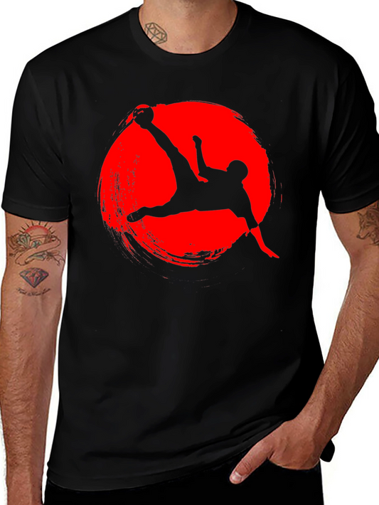 Soccer Kick Graphic Tee - Red Circle
