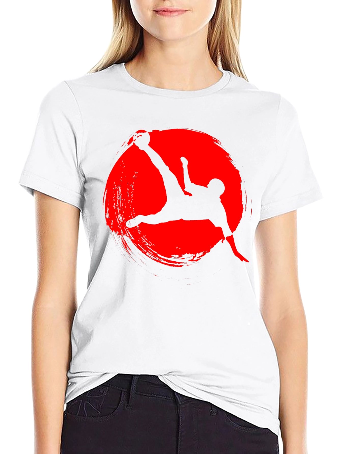 Soccer Kick Graphic Tee - Red Circle