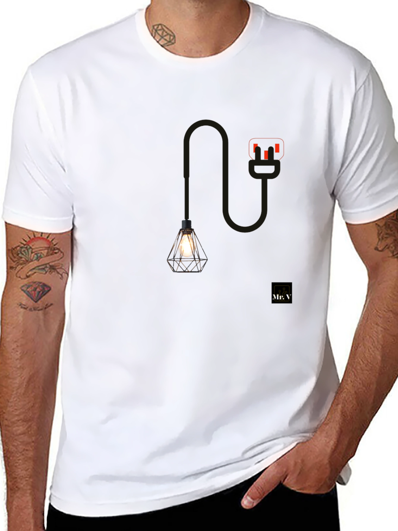 Unique Lamp Graphic T-Shirt