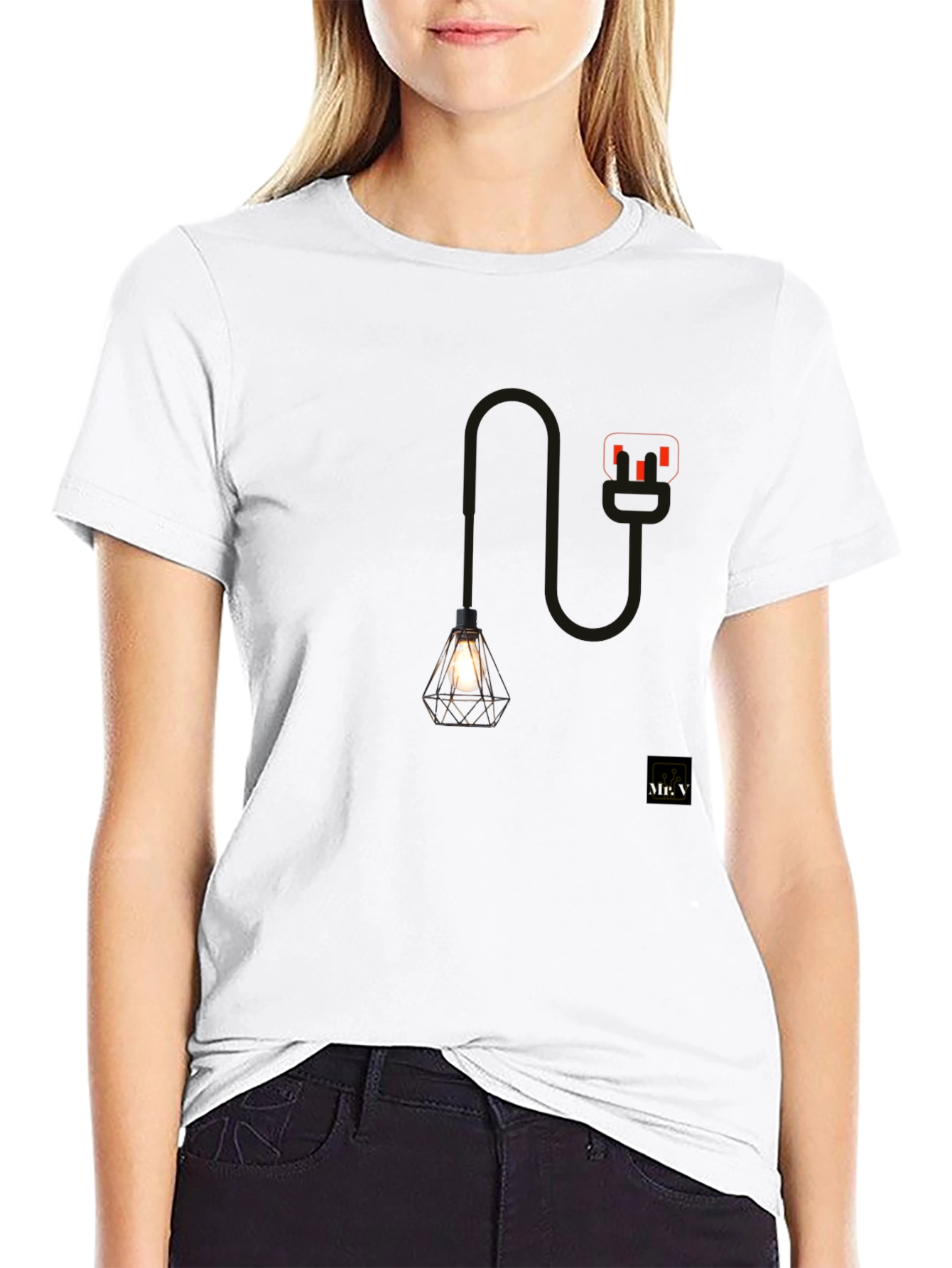 Unique Lamp Graphic T-Shirt