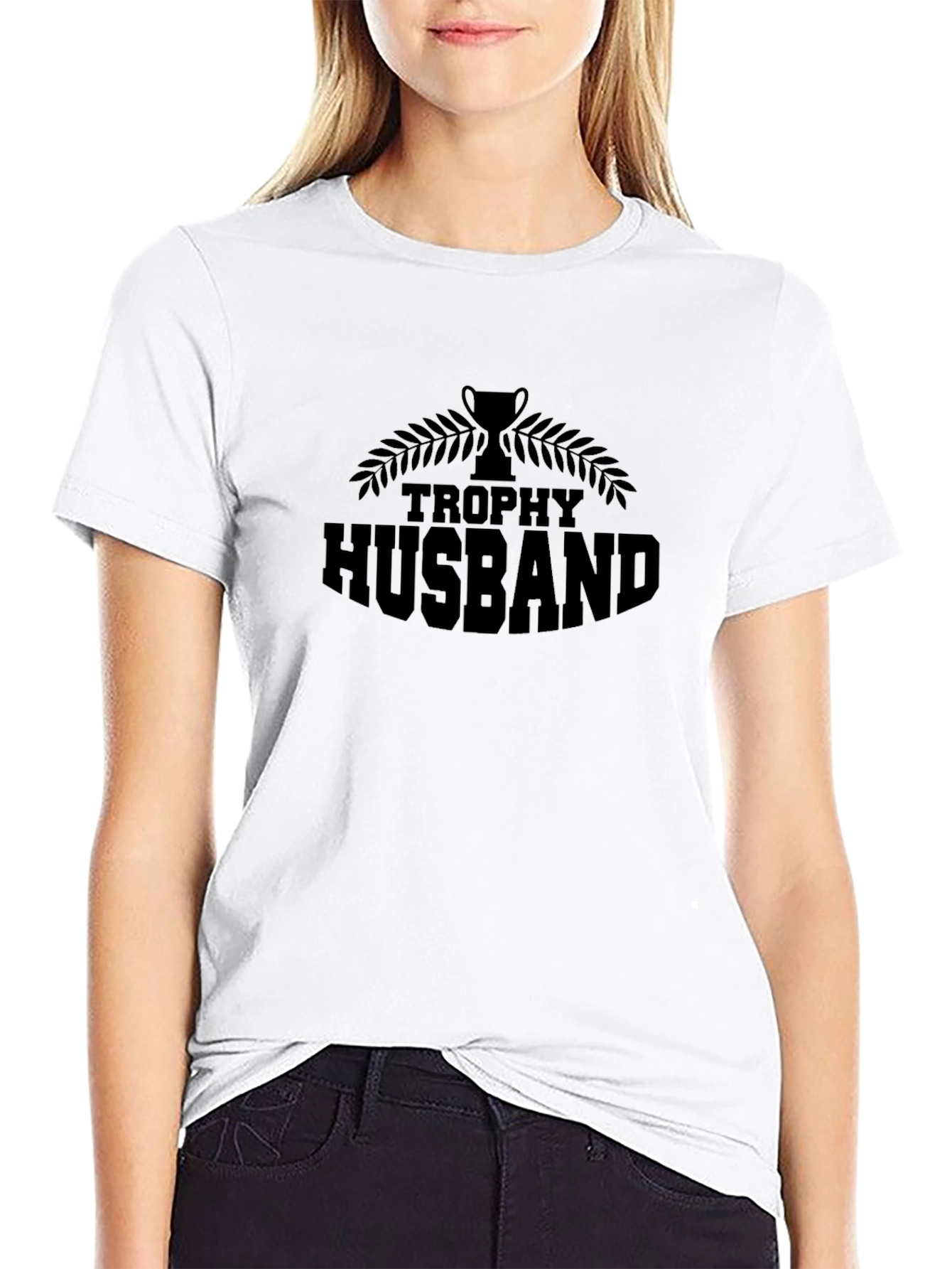 Trophy Husband Graphic Tee - Black