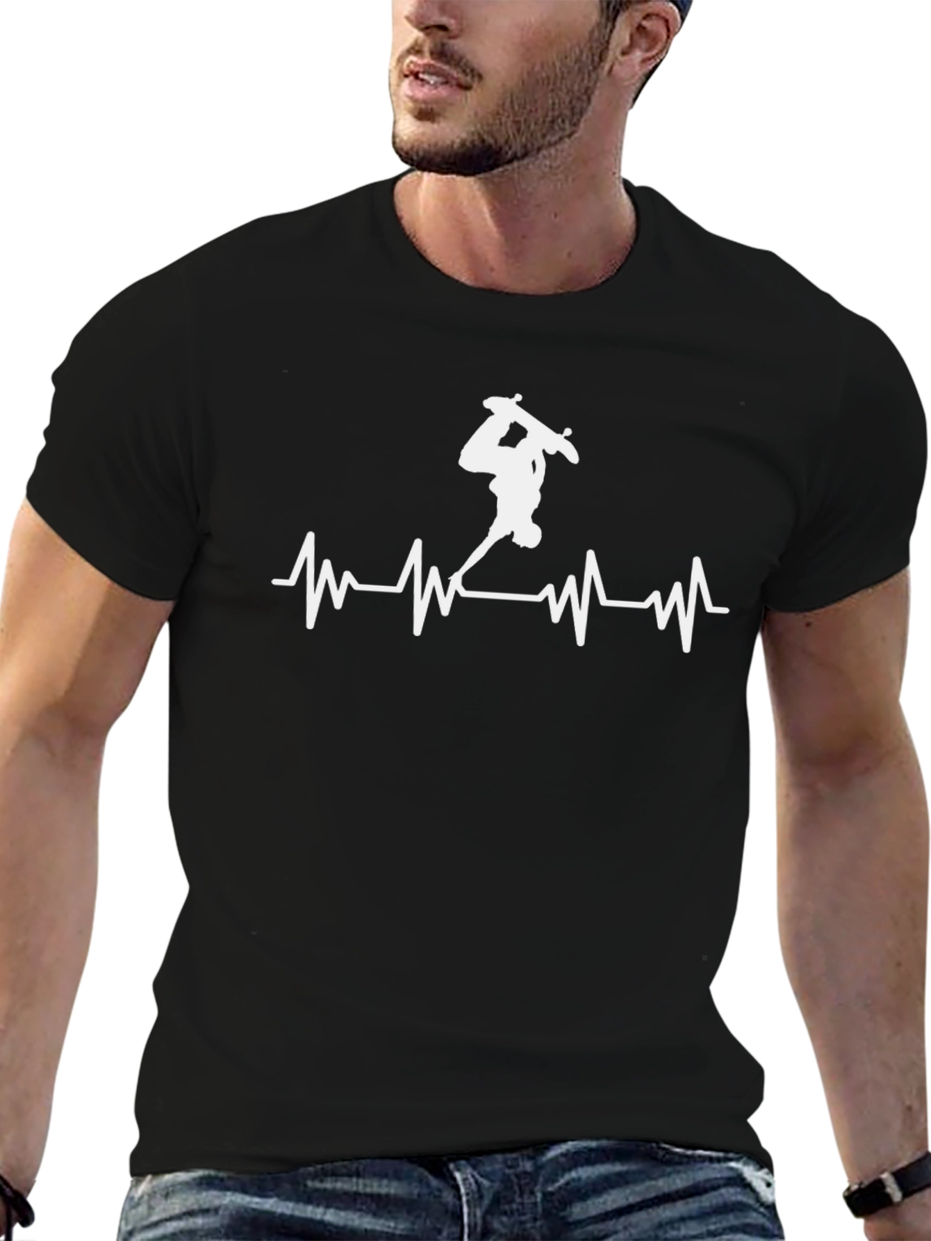 Skateboard Heartbeat T-Shirt
