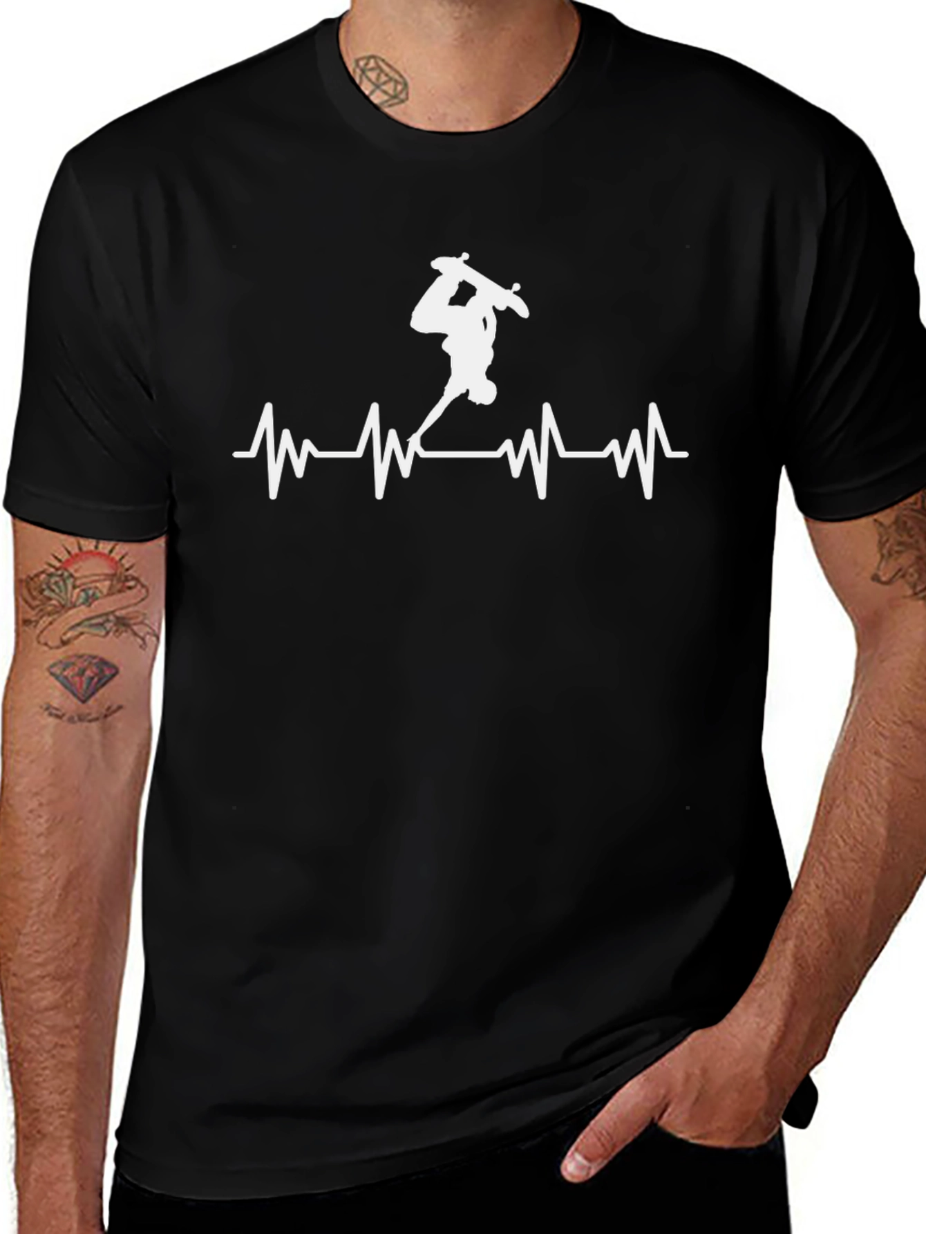 Skateboard Heartbeat T-Shirt
