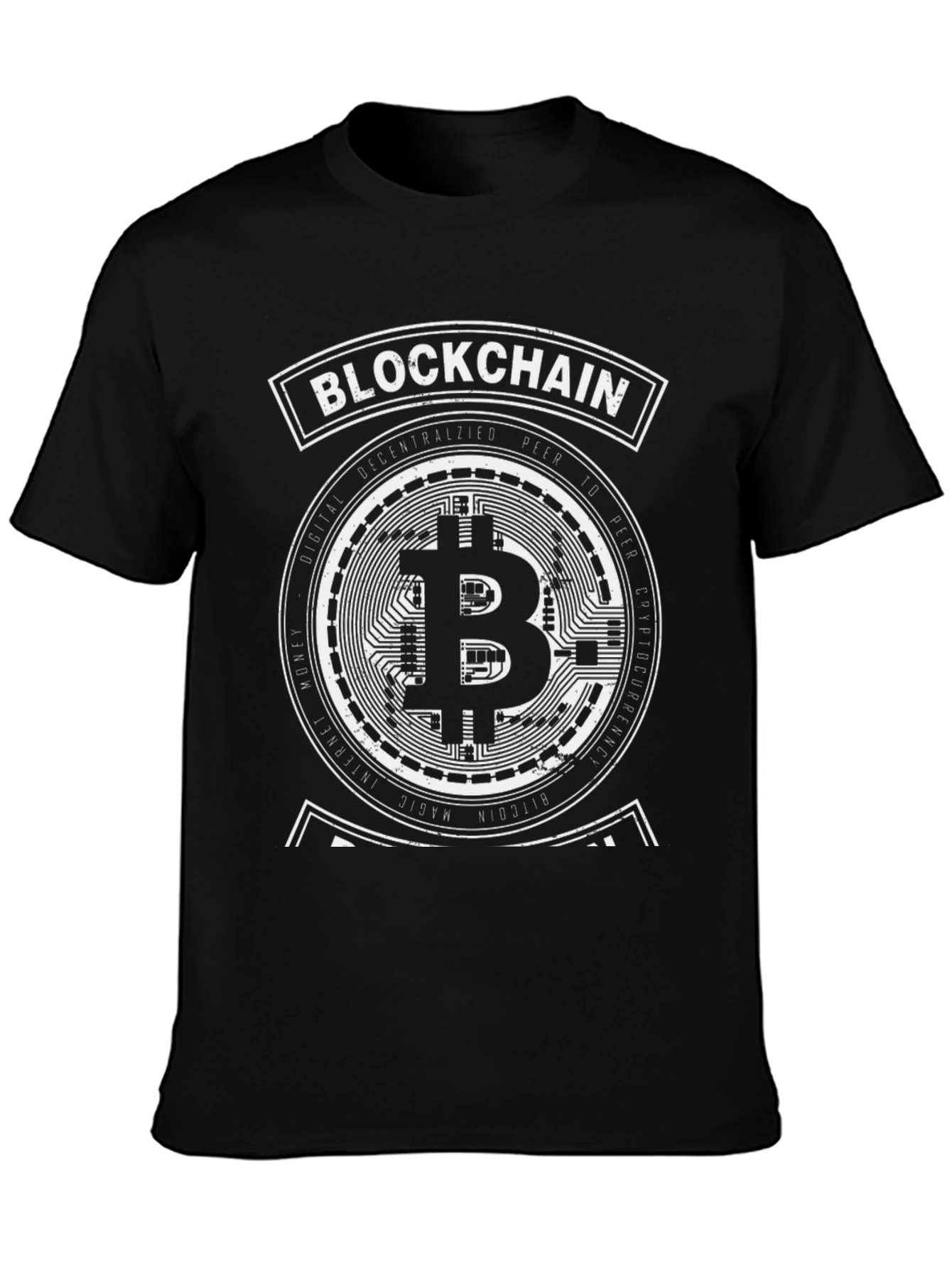 Blockchain Bitcoin Graphic T-Shirt - Crypto Tee