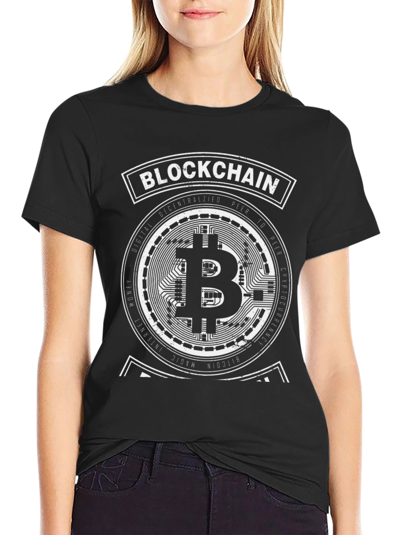 Blockchain Bitcoin Graphic T-Shirt - Crypto Tee