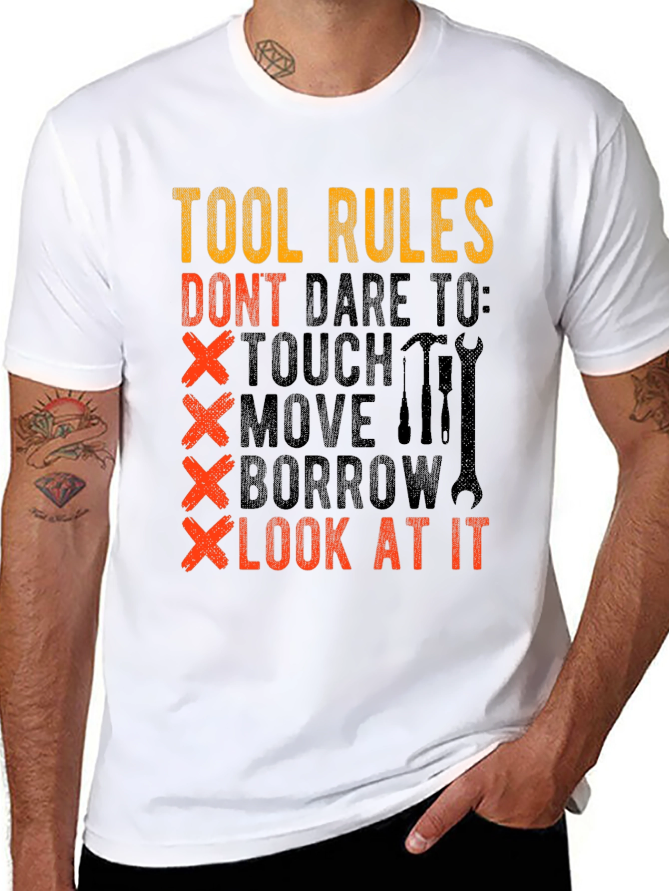Tool Rules Graphic T-Shirt - Dont Touch My Tools!