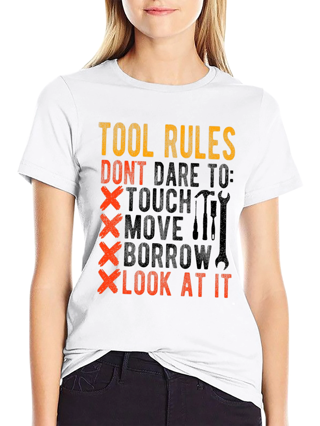 Tool Rules Graphic T-Shirt - Dont Touch My Tools!